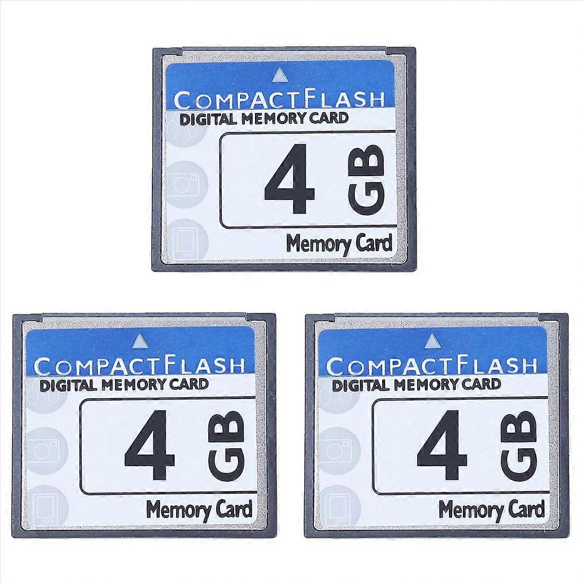 3X Professional 4GB Compact Flash Memory Card for Camera, Advertising Machine, Industrial Computer C