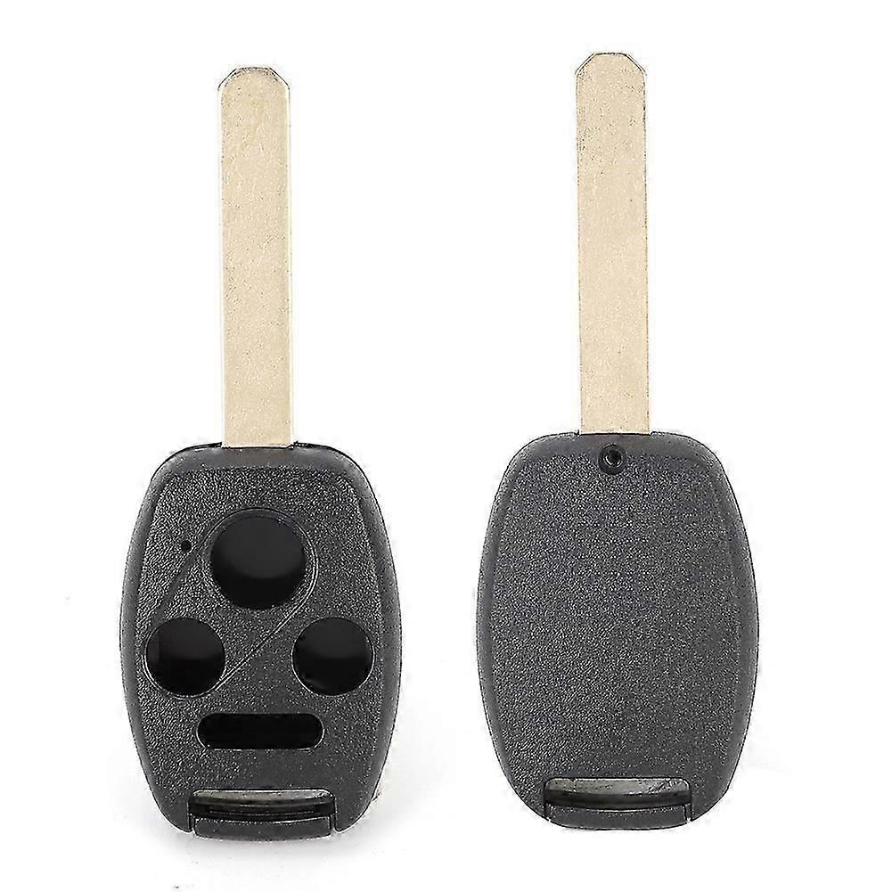 Keyless Remote Shell Case with 3+1 Button & Replacement Cutting Blade for Honda