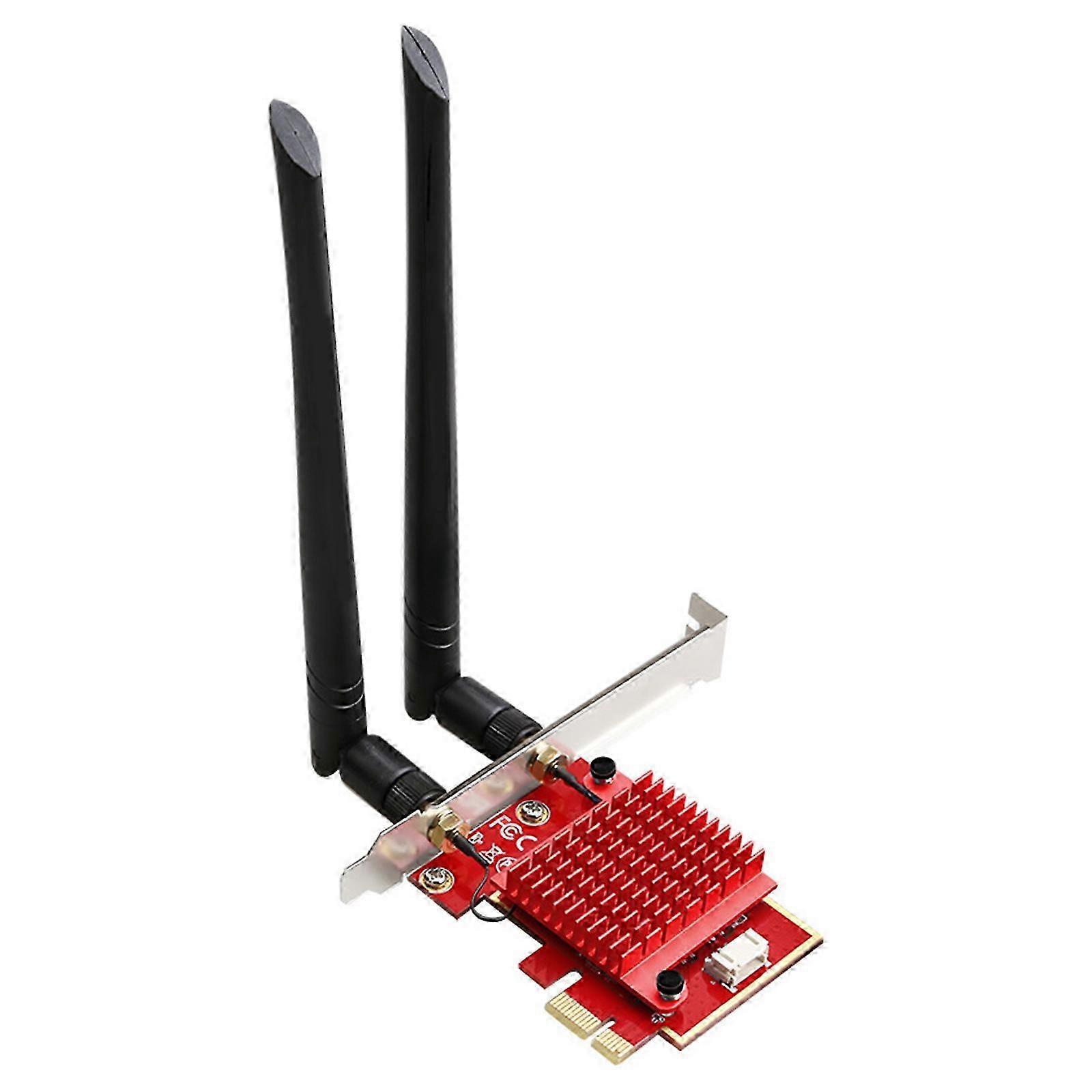3000Mbps WiFi 6 PCIE Wireless WiFi Adapter Bluetooth-compatible 5.1 Intel AX210 Dual Band 2.4G/5Ghz Wi-Fi Network Card