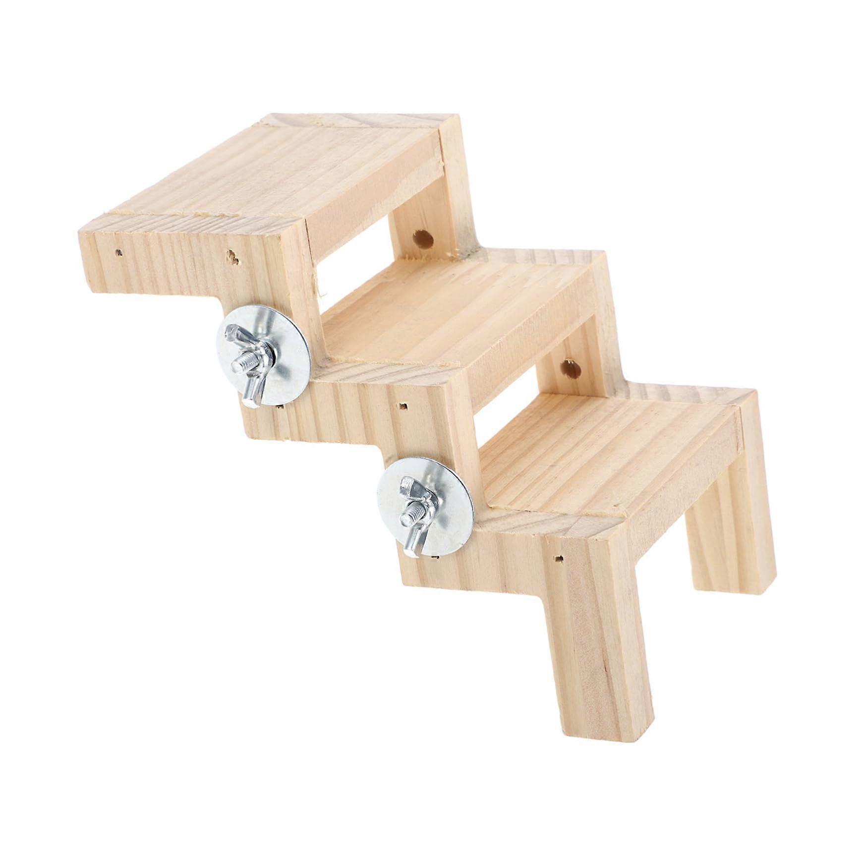 Ladder Climbing Stand with Cage Platform for Cockatiels Conures and Budgies