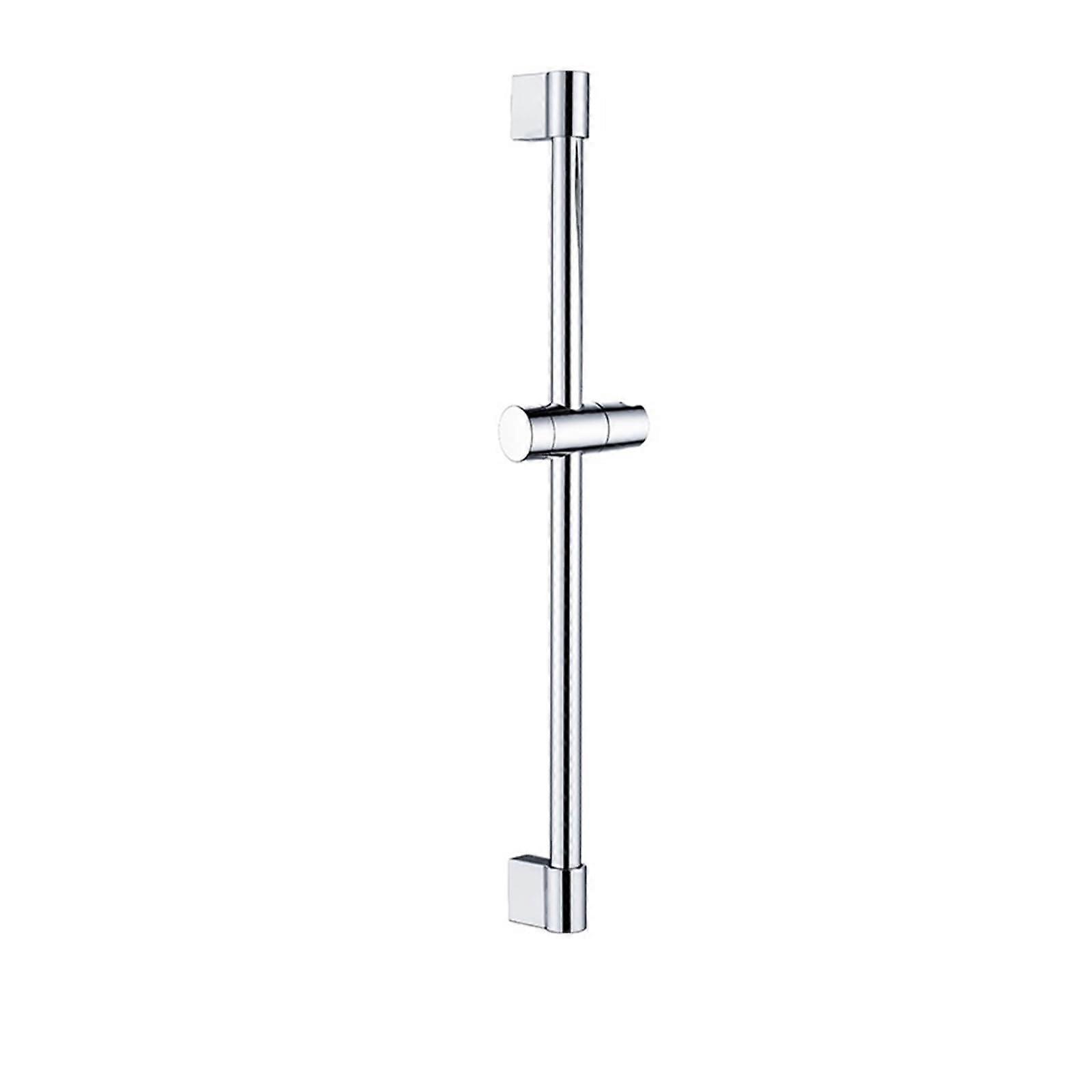Shower Riser Rail Sliding Bar with Adjustable Chrome Holder and Soap Dish for Handheld Shower