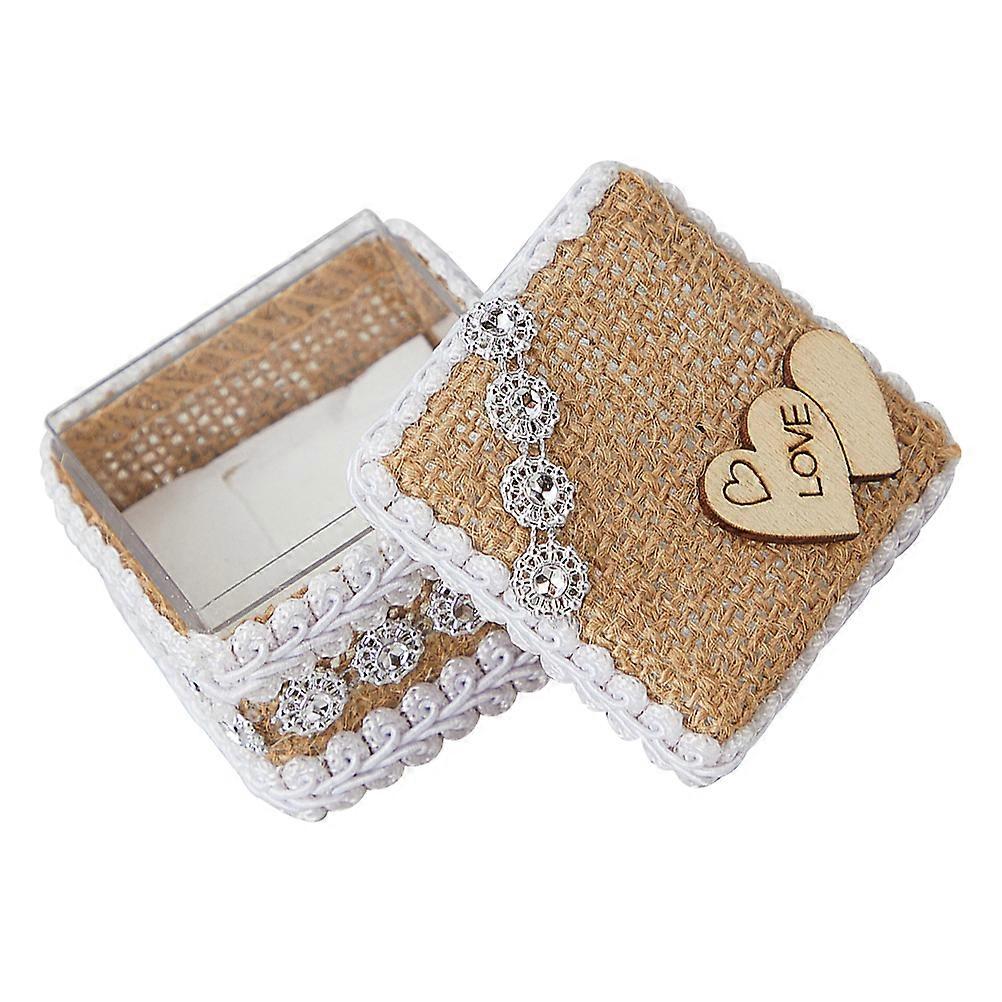 Wedding Ring Boxes Rustic Engagement Ring Box for Ceremonies