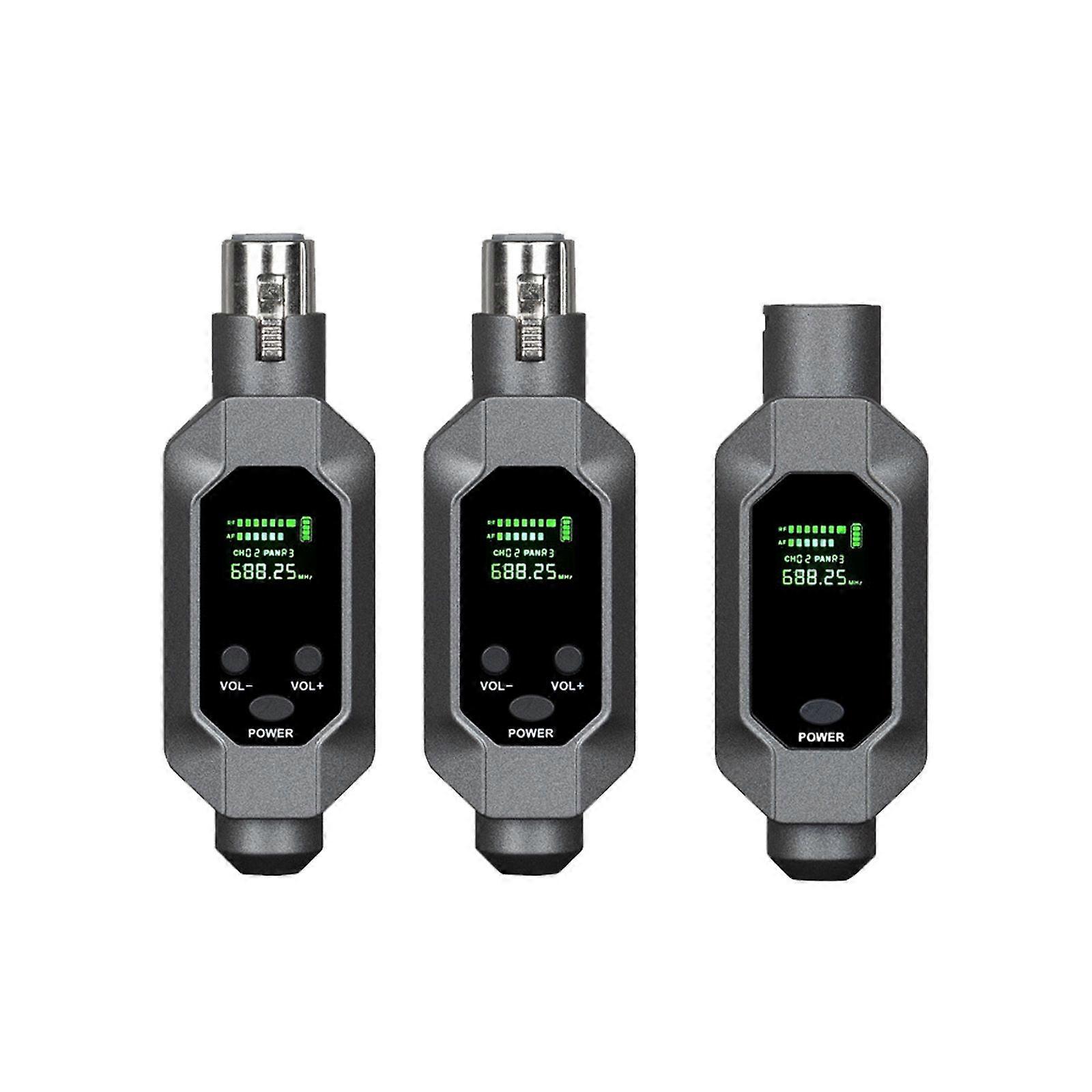 2.4G Wireless Microphone Converter XLR Transmitter System For Dynamic Microphone