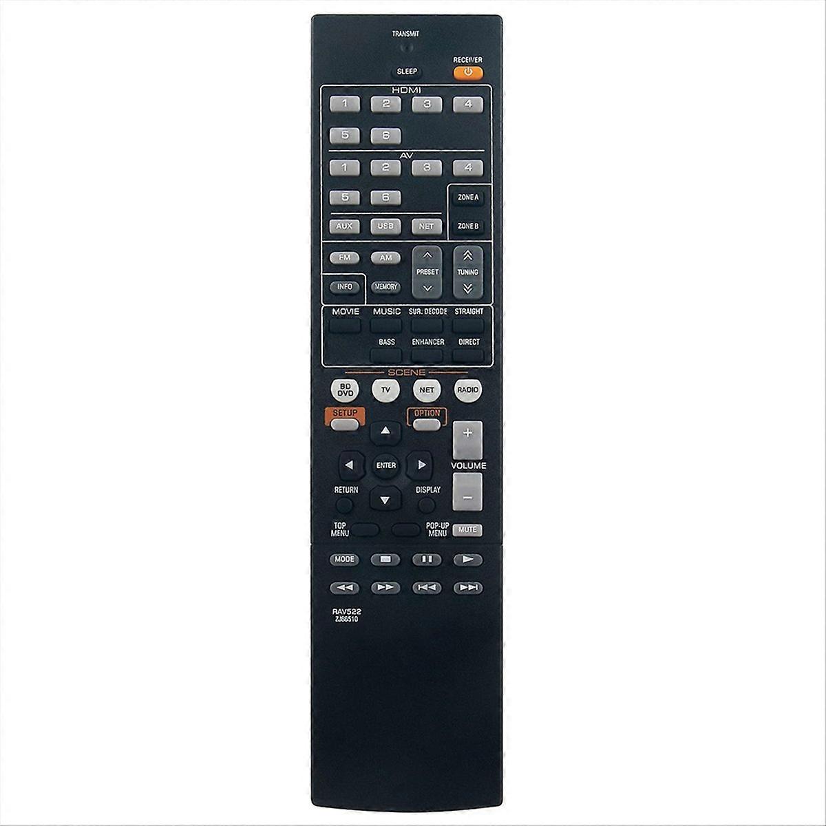 Remote Control Replacement RAV522 for AV Receiver RX-V477