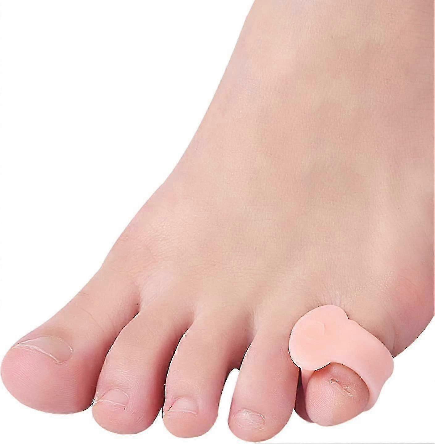10pcs Pinky Toe Separators, Gel Spacers Straightener for Overlapping Toe