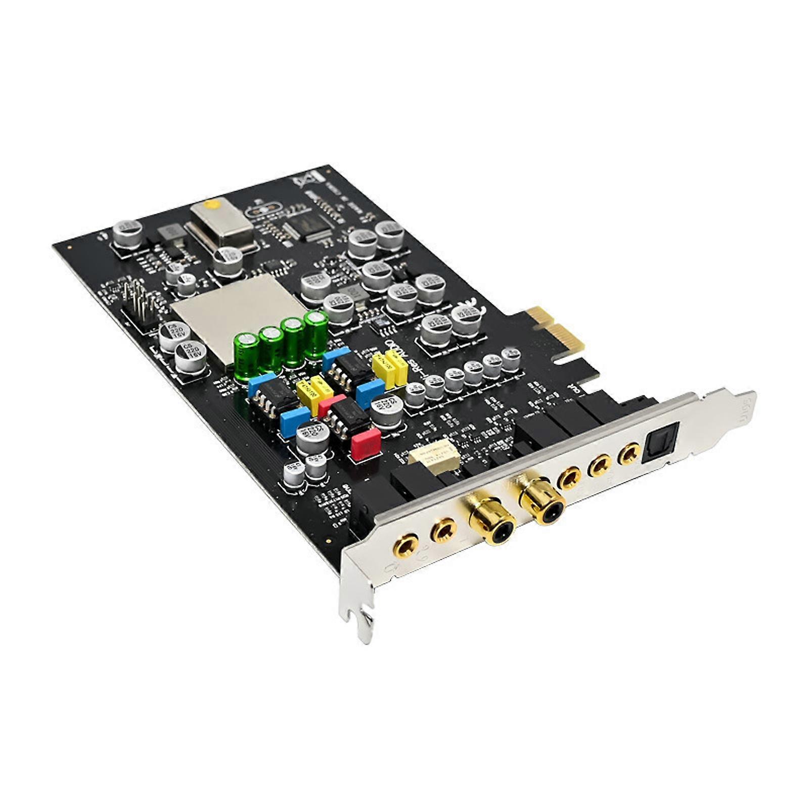 7.1 Surround Sound PCIE Card CM8828+CM9882A Technology Clear Sound Output Surround Sound for Desktop Compute Multicolor