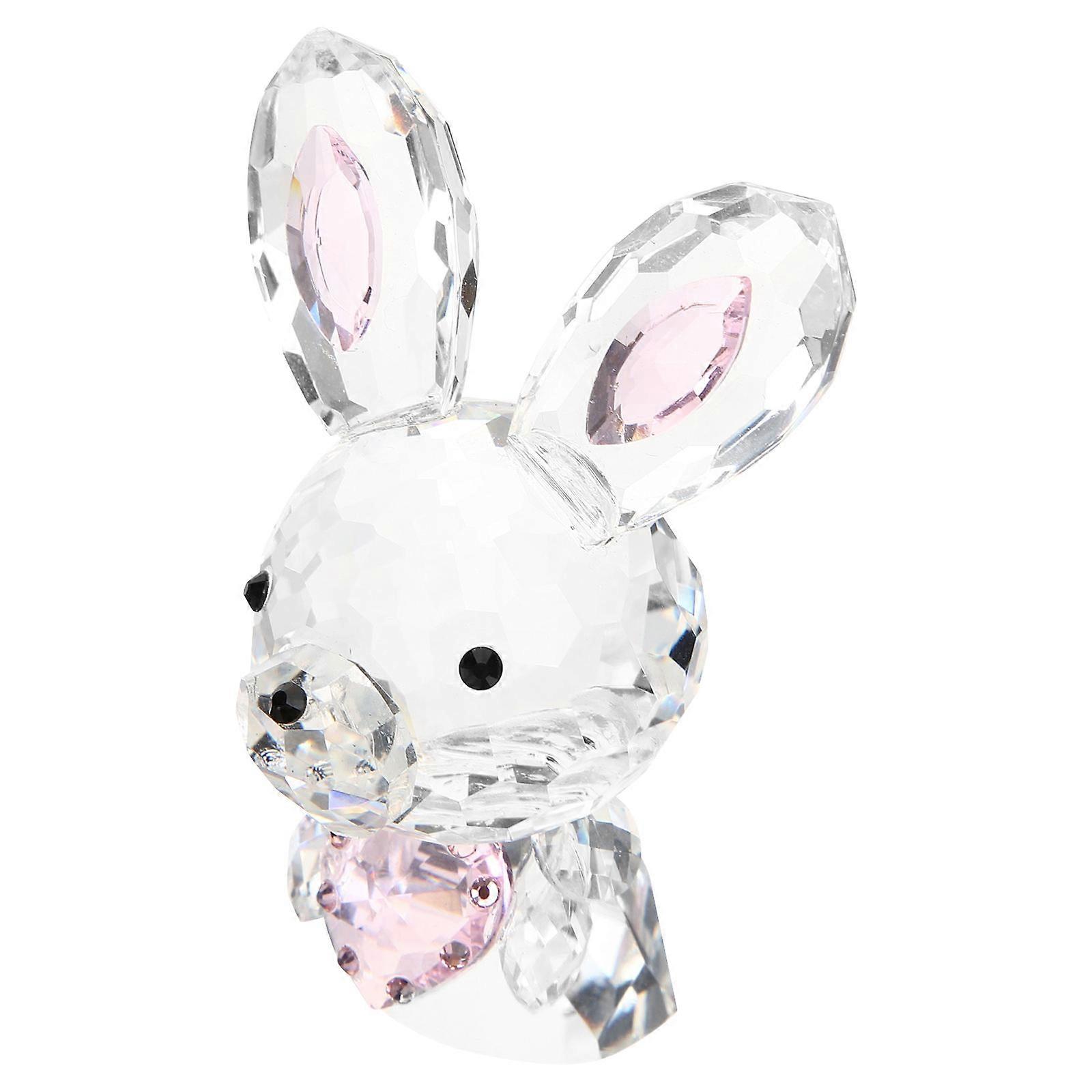 Crystal Ornament for Desktop 3Pcs Statue Decoration