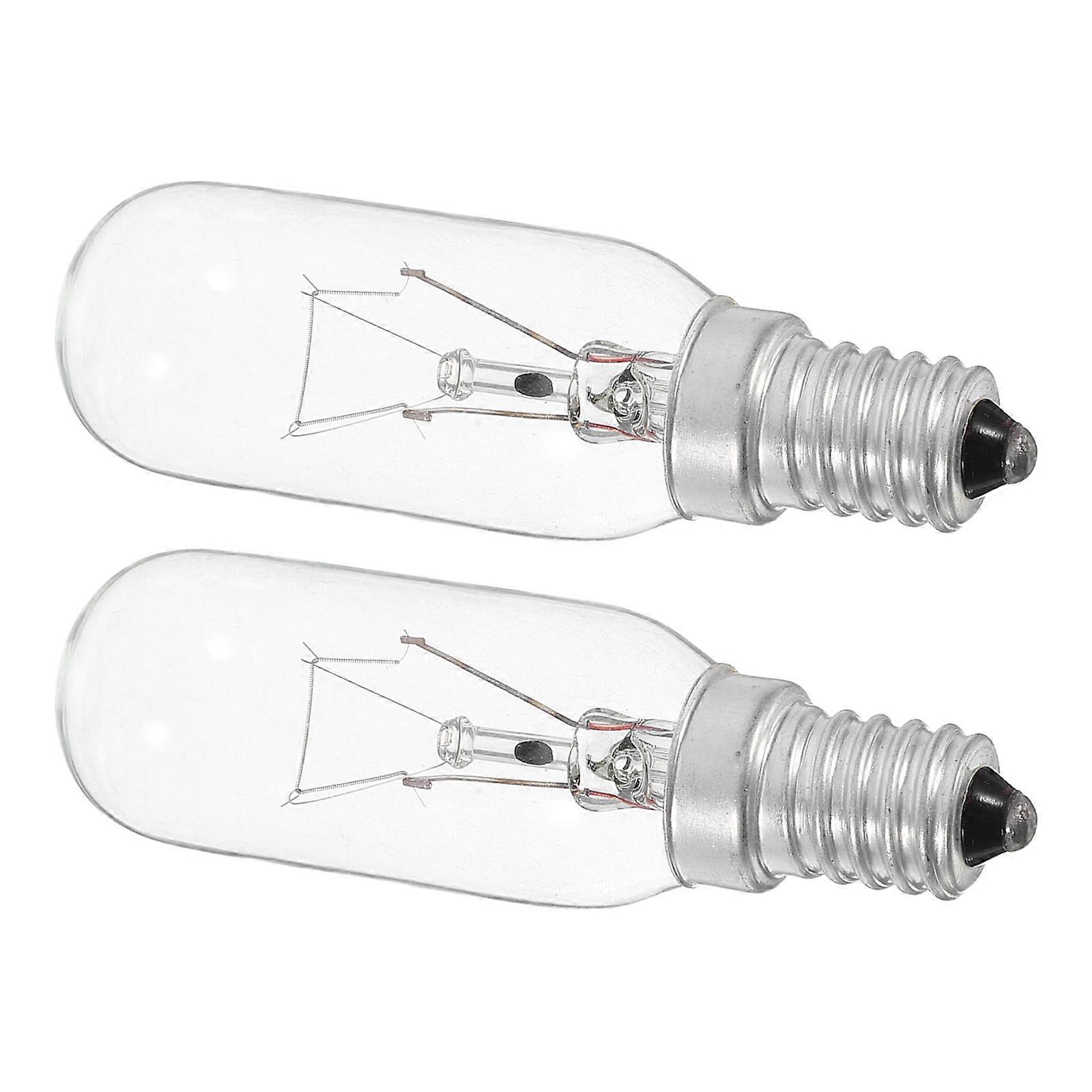Machine Instrument Light Bulb Replacement for Range Hood 2Pcs Transparent Glass