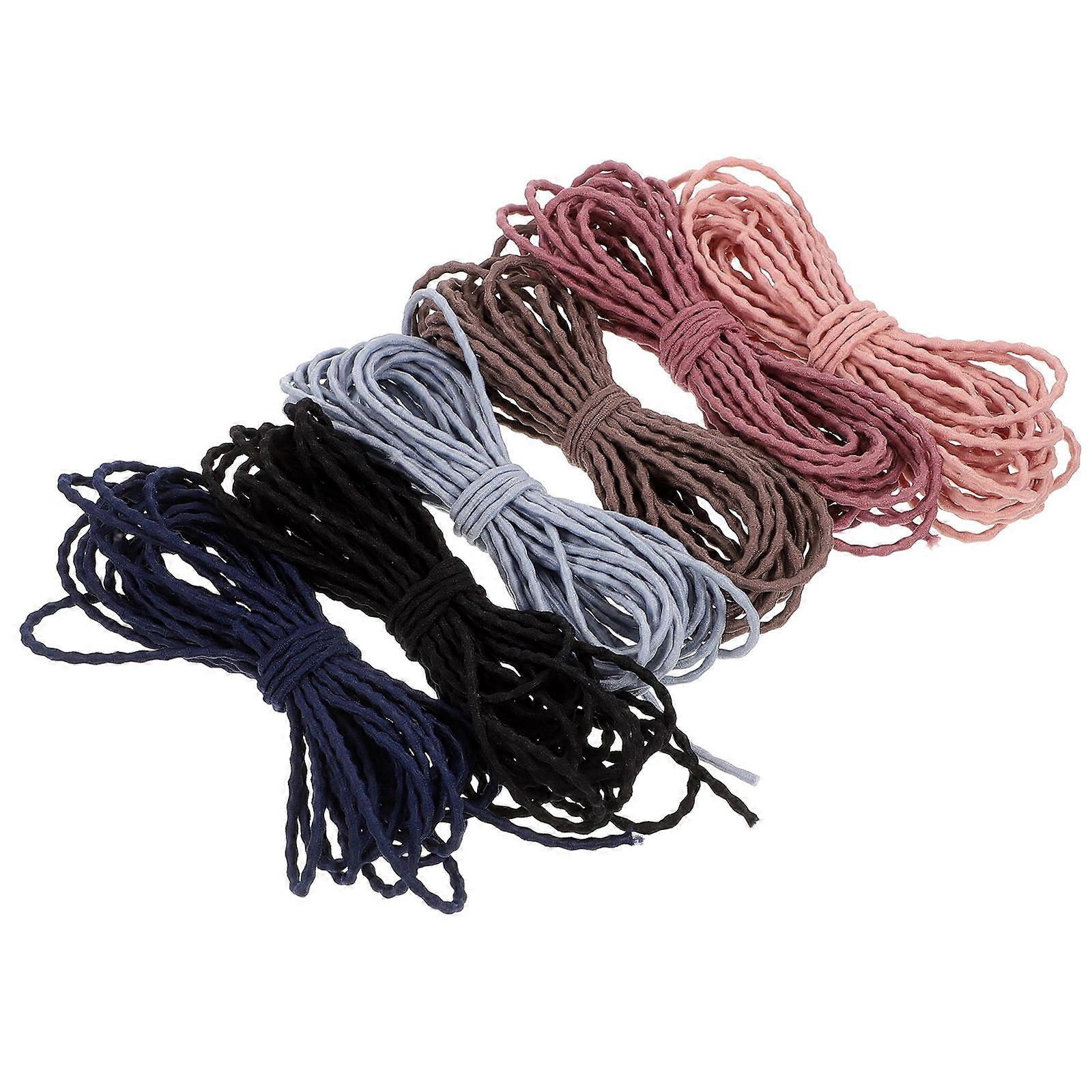 DIY Use Stretchy Hair Ties Elastic Cord 6Pcs Colorful String for Jewelry