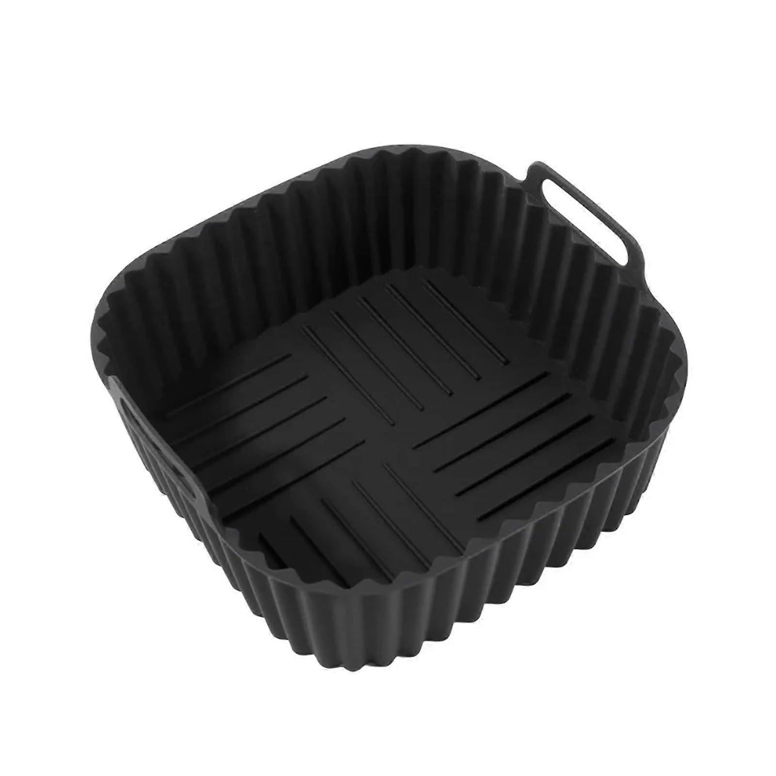 2pcs Air Fryer Silicone Liners Square Non Stick Reusable Heat Resistant for 47QT Basket Mat