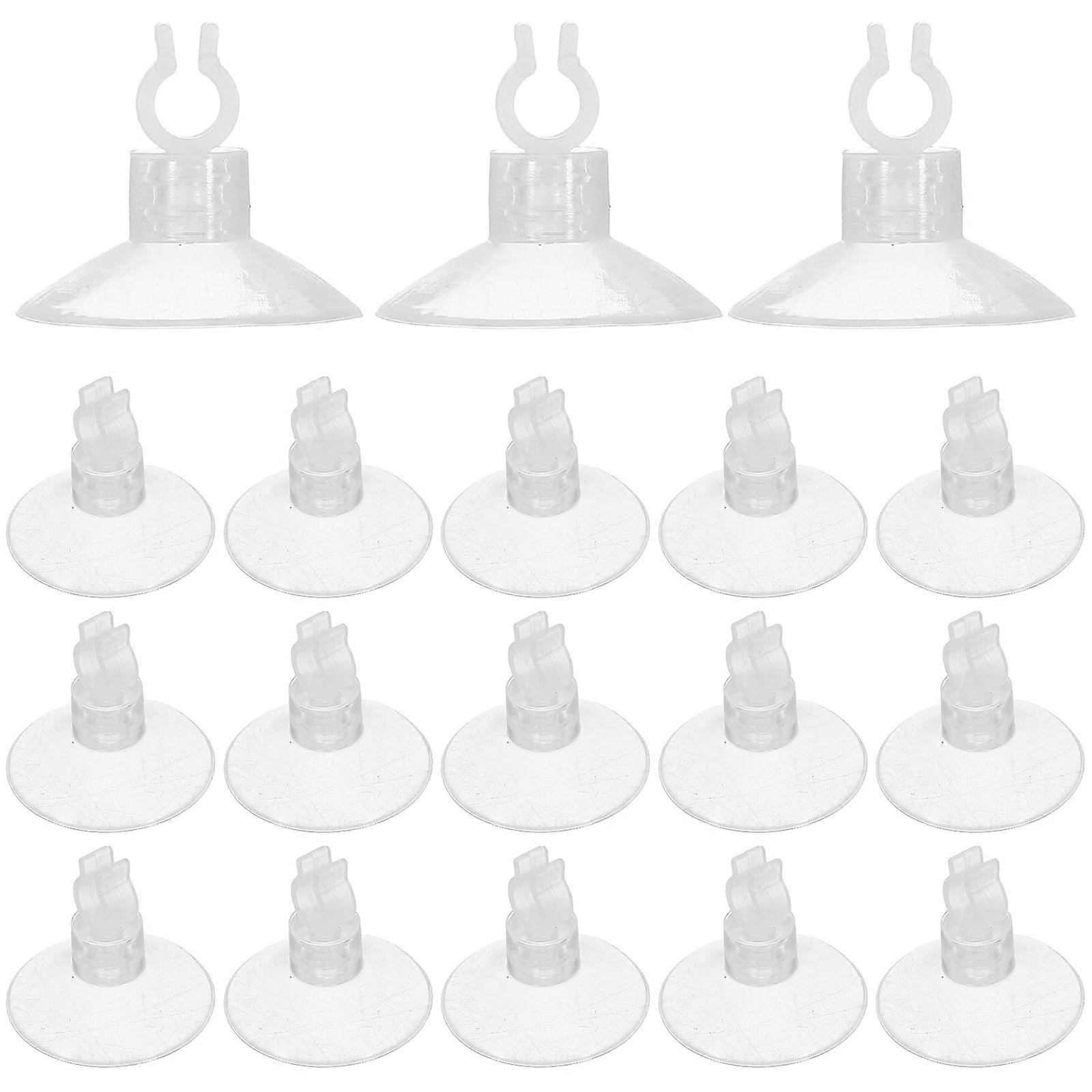 String Light Clear Suction Cup Clips for Hanging Outdoor Use 20Pcs