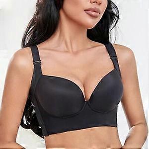 Plus Size Push Up Bras Deep Cup Bra Hide Back Fat Underwear Full Back Coverage