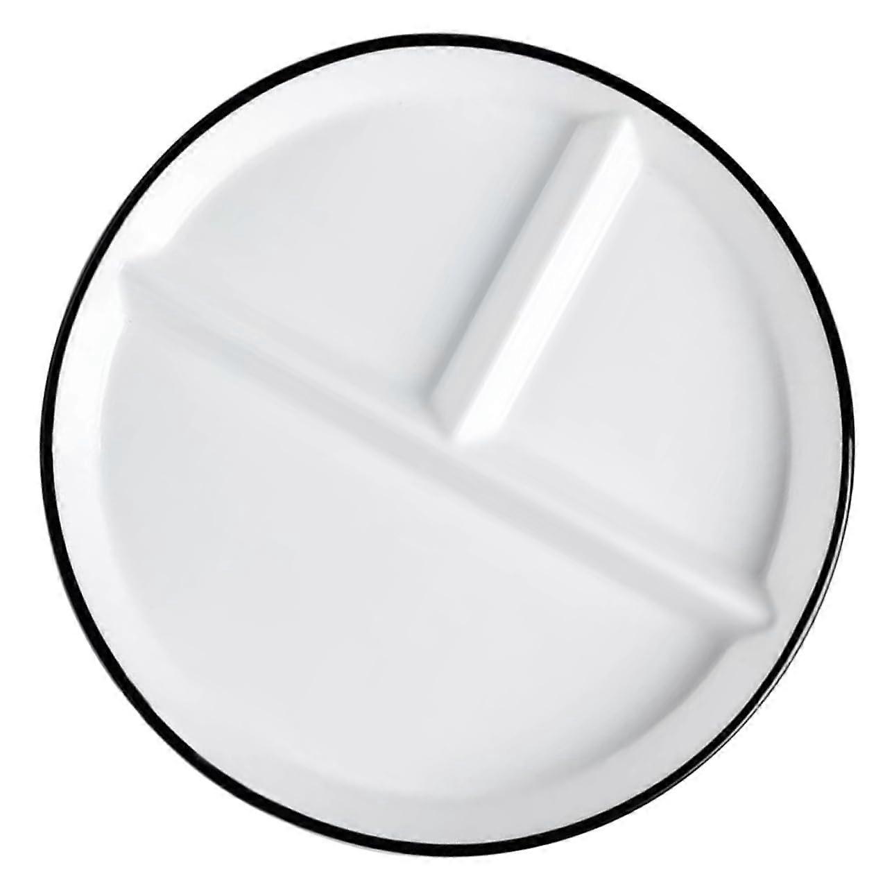 Ceramic Portion Control Plate with Sections, Durable HeatSafe Dinnerware for Healthy Eating