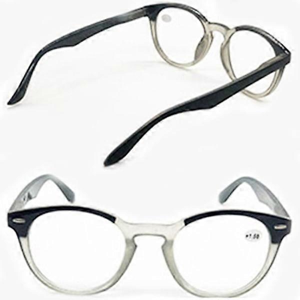 Practical Comfortable Reading Glasses UNISEX Grey 3.5