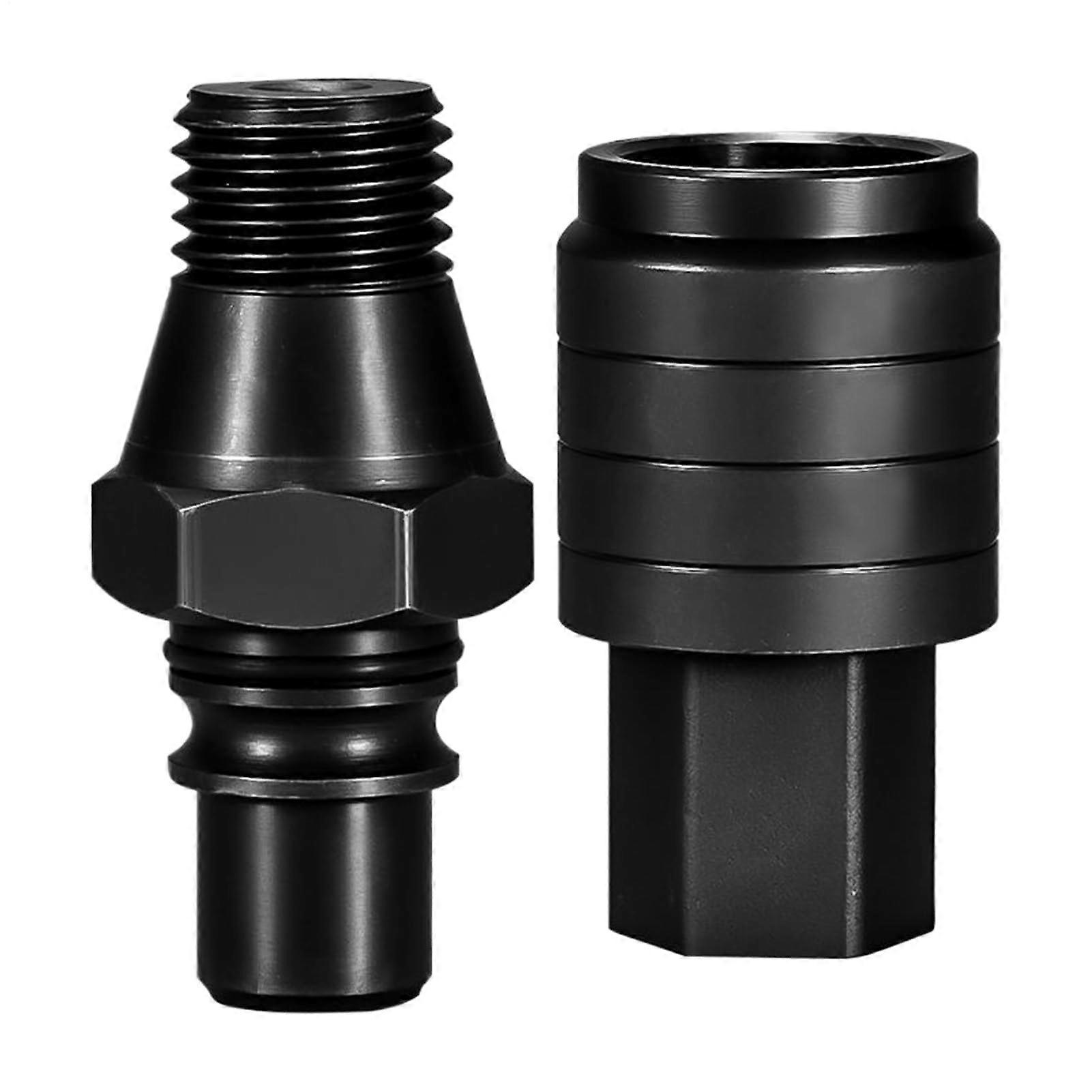 Drill Chuck and Drill Bit Adapter Set, QuickChange Heavy Duty Connector, RustResistant Steel for Metalworking and Home Projects