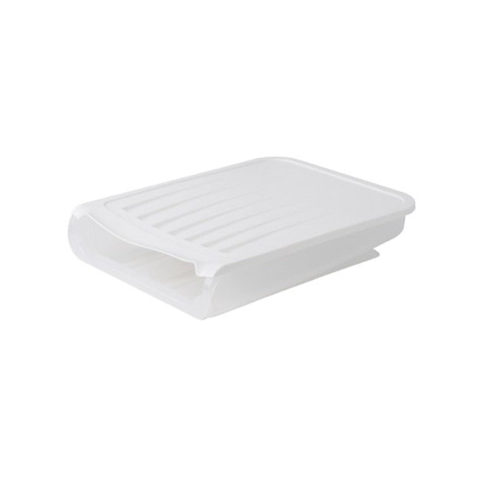 Egg Holder for Refrigerator, Automatic Rolling Egg Dispenser, Transparent 18 Egg Storage Organizer