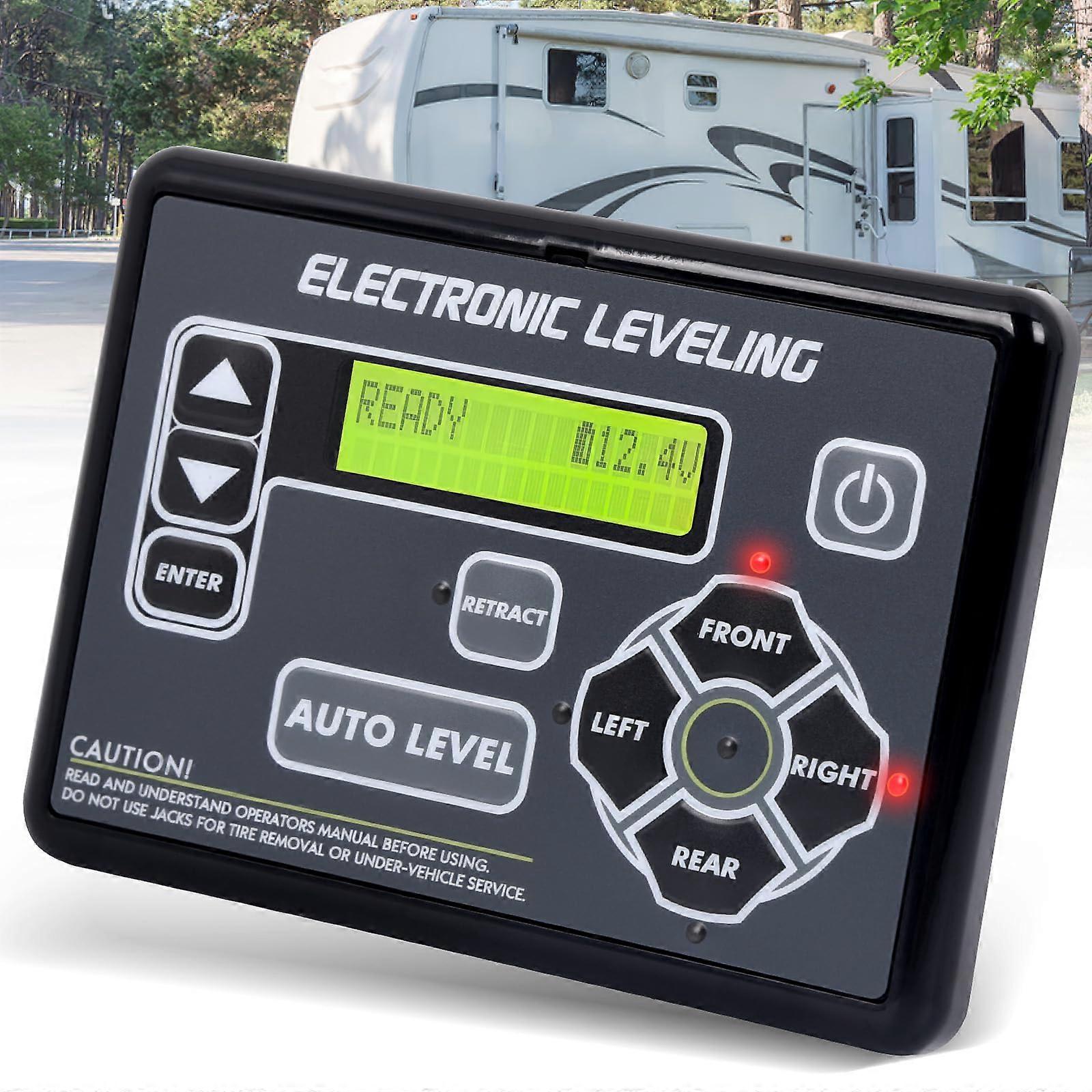 RV Leveling Touchpad Replacement with AutoLeveling Button Compatible with Lippert 421484 for Ground Control TT