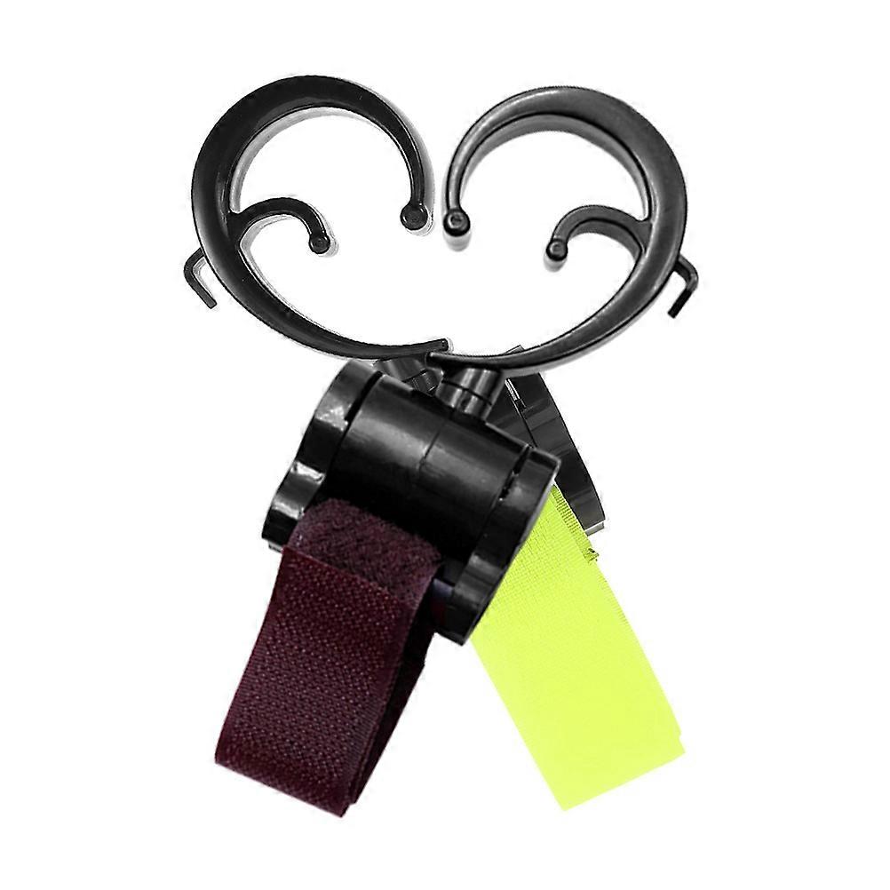 Stroller Hooks for Hanging Bags Made of Plastic and Fabric Assorted Color Multifunctional Design Compact and Portable 2pcs