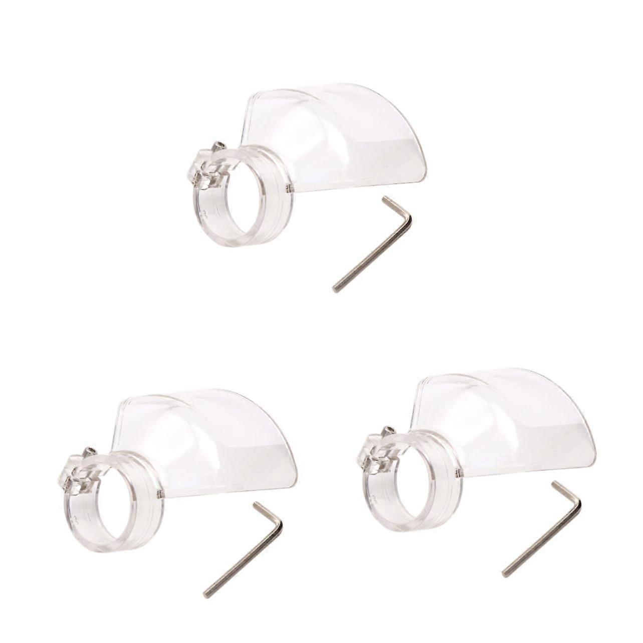 3pcs Rotary Tool Dust Shroud Grinder Protective Cover Transparent Adjustable Shield for Safety