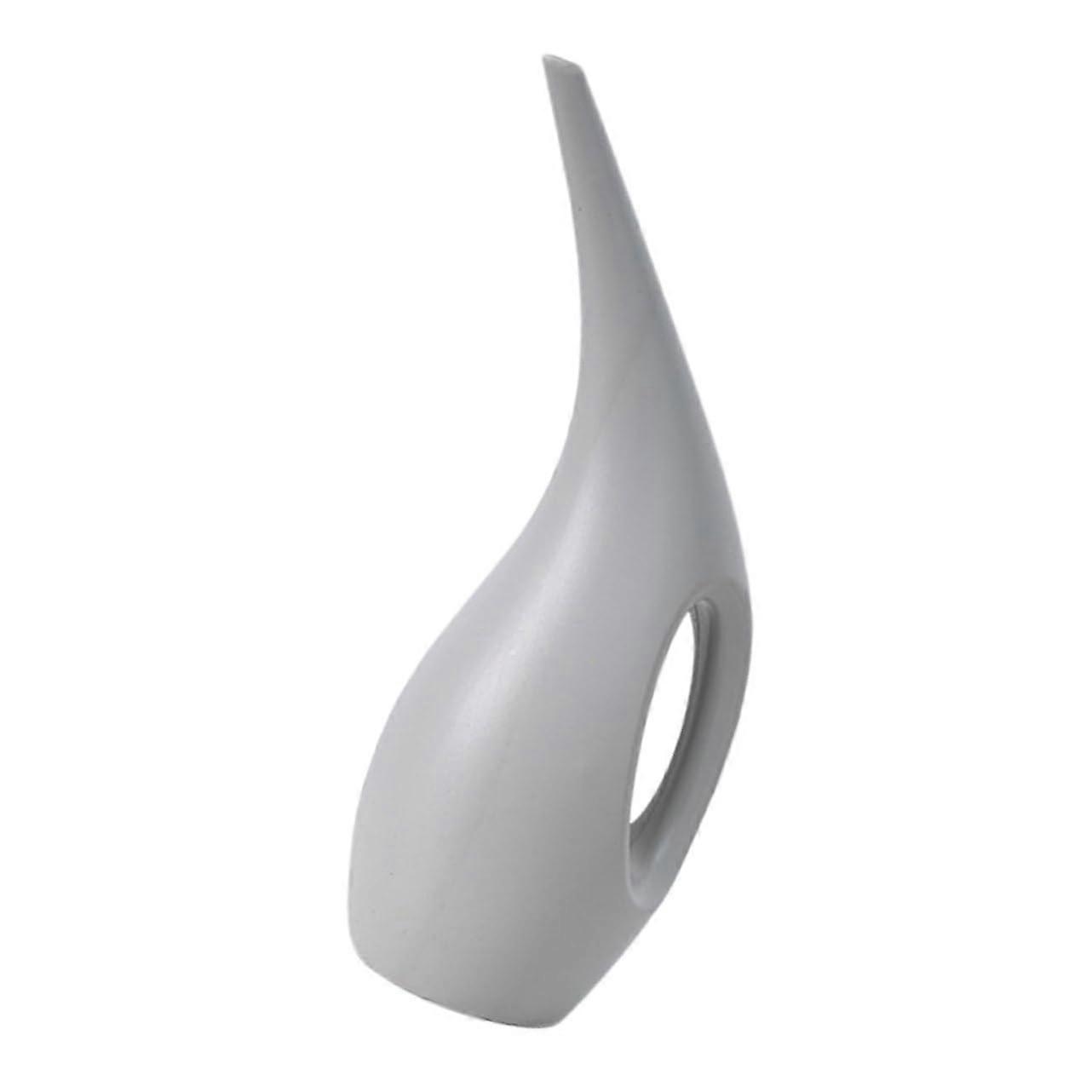 Plastic Long Spout Watering Can for Indoor Plants Large Capacity Smooth Flow Grey