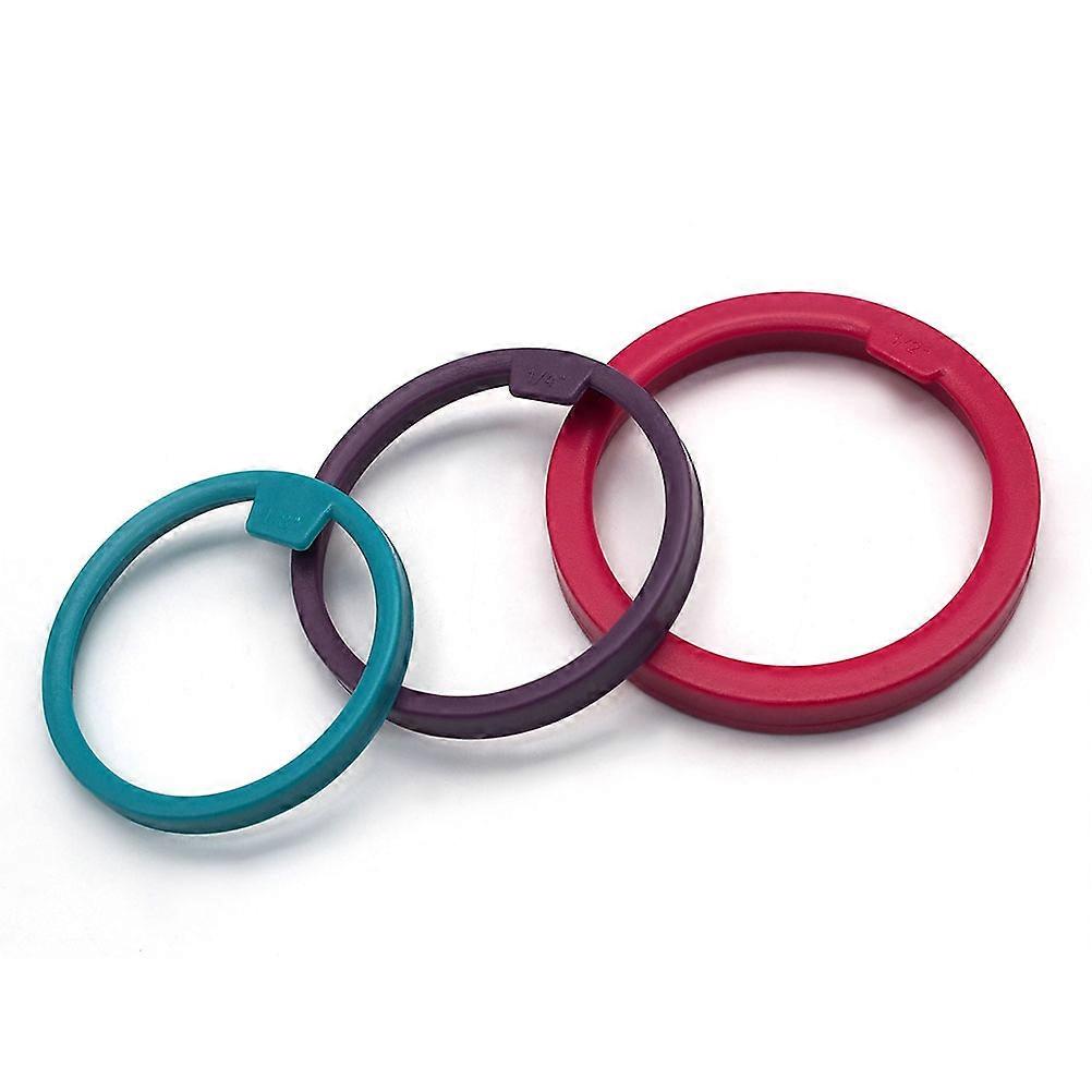 Stainless Steel Rolling Pin Dough Roller with 3 Adjustable Thickness Rings