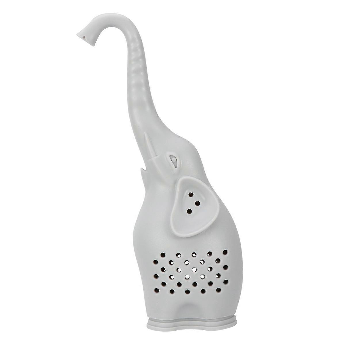 Tea Leaf Strainer Silicone Loose Tea Leaf Infuser for Home Use Grey