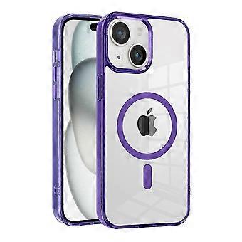 Magnetic For iPhone 15 Plus Case,Compatible With MagSafe-Purple 26s