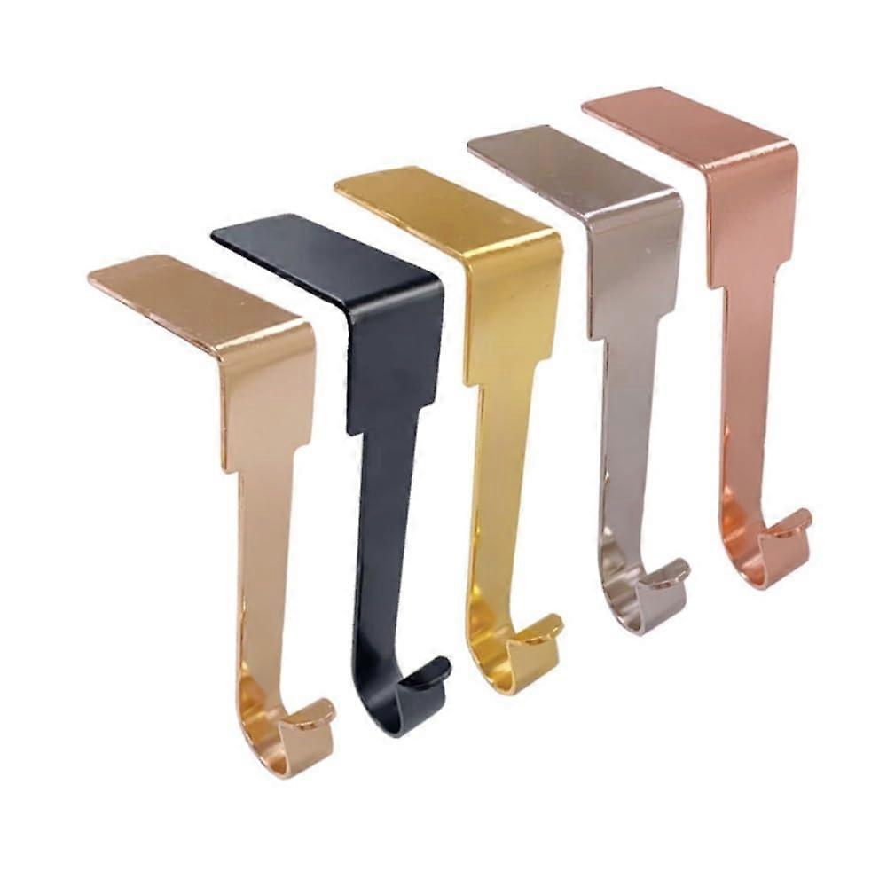 Wall Mounted Coat Rack with 5 Decorative L Hooks for SpaceSaving Rustic Clothes and Coats Storage