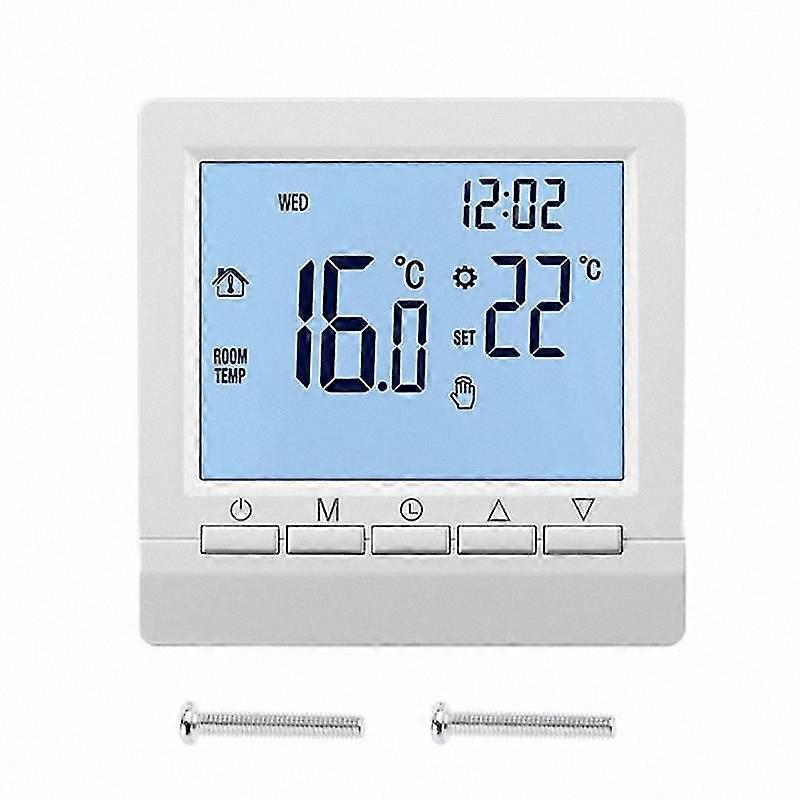 Programmable Thermostat for Gas Boiler Heating, Smart Room Temperature Controller, Energy Saving Digital Temperature Regulator
