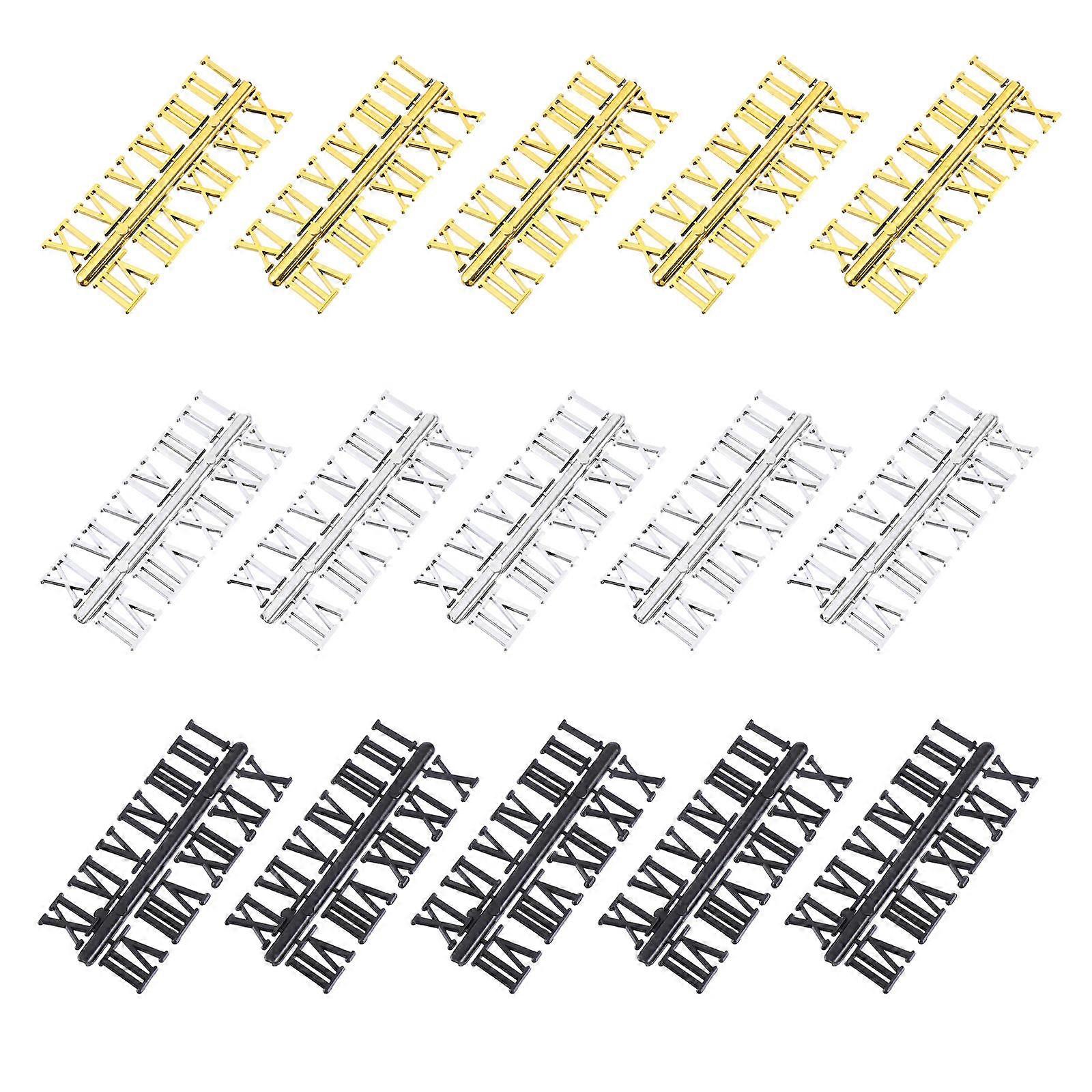 DIY Clock Number Replacement Roman Numerals for Wall Clock 15Sets
