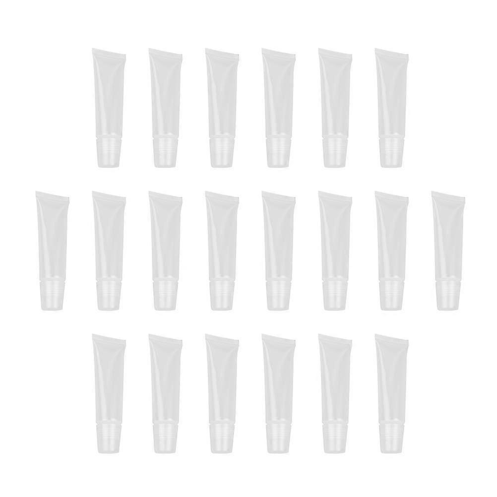 40pcs Lip Gloss Containers Leakproof Transparent Empty Lip Balm Tubes Refillable and Reusable