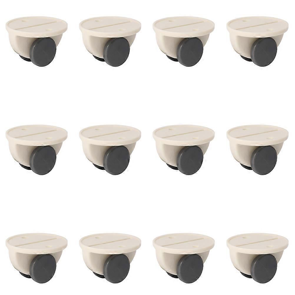 Sticky Storage Box Wheels for Portable Use 12Pcs Self-Adhesive Casters