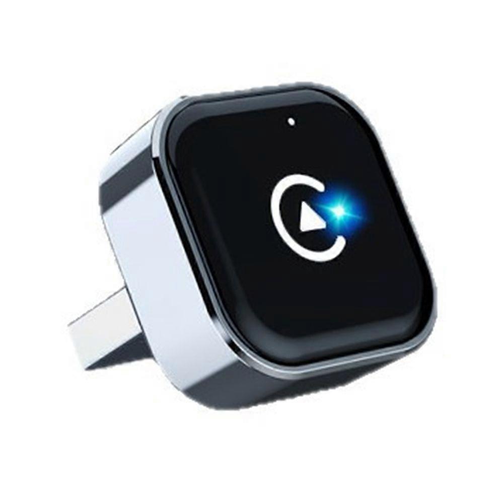 Mini Horizontal Plug Wireless CarPlay Box Android 2-in-1 Adapter for Car Connectivity, with Extension Cable + Adapter