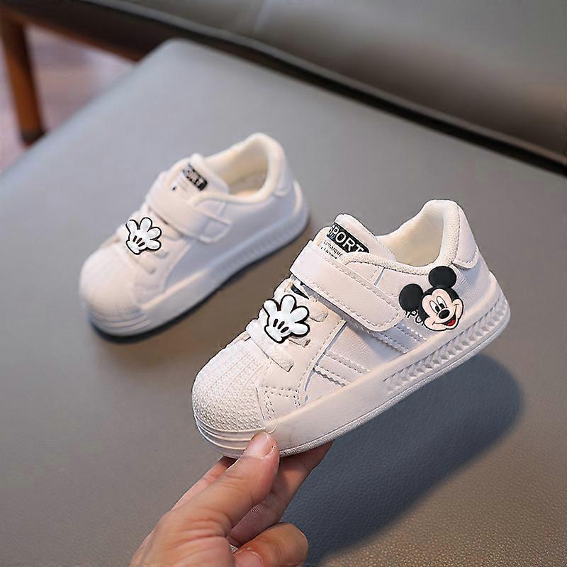 Disney Kids Sneakers Spring fall New Boys Casual Shoes Girls Toddler Shoes Baby Low Top Board Shoes Mickey Mouse first walkers