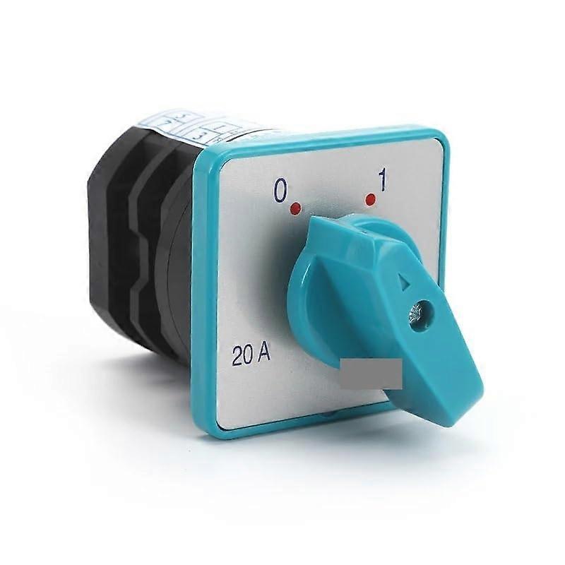 20A 4kW Rotary Cam Transfer Switch, 2 Position 2 Pole Electrical Power Switch for  Power Control