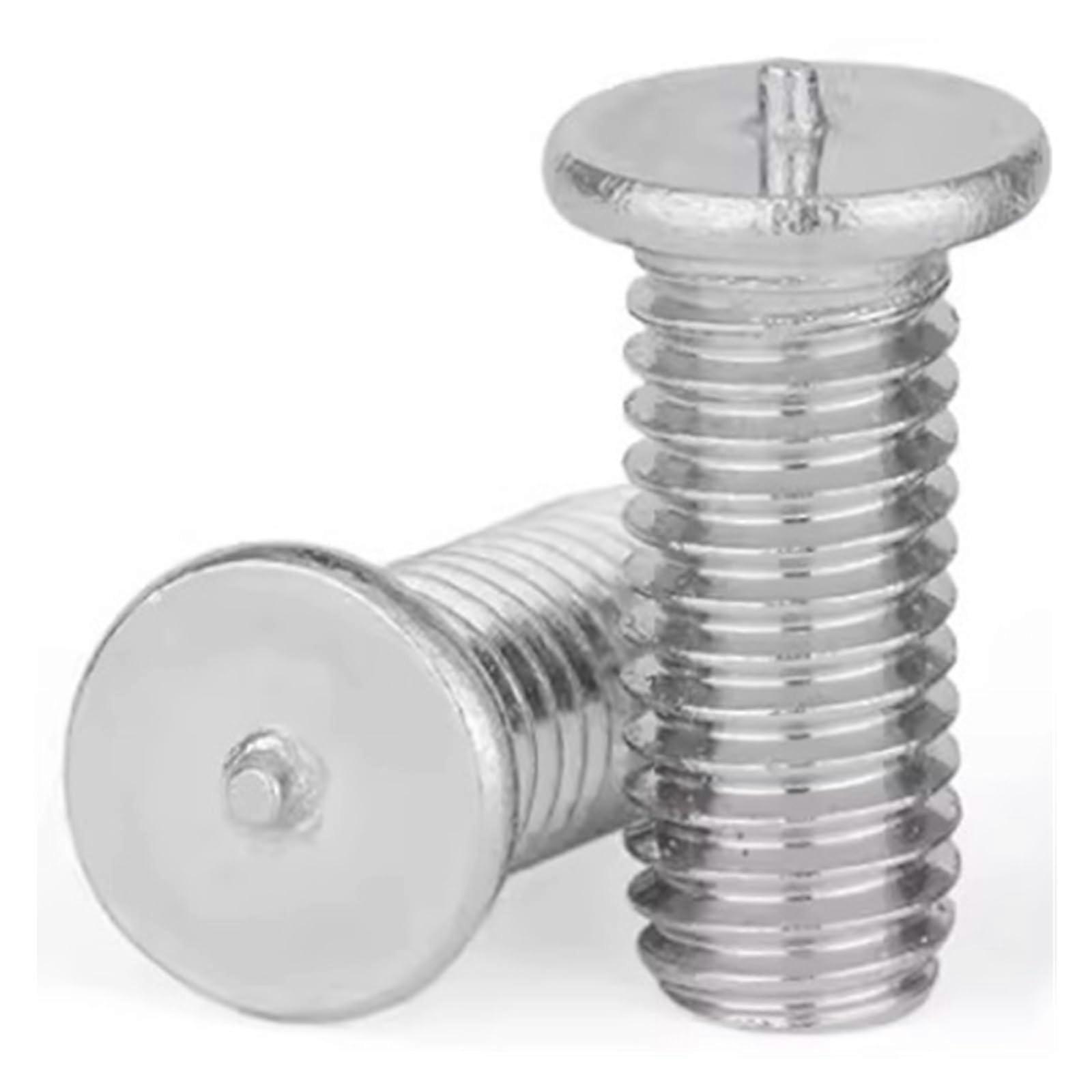 Welding Screws 304 Stainless Steel Threaded Studs M4 16mm Corrosion Resistant Secure Weld Connection