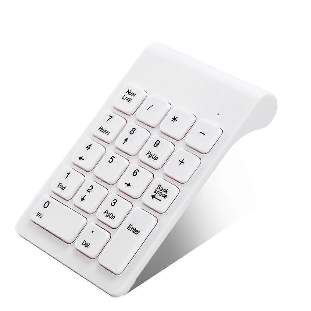 Wireless 18 Key Numeric Keypad for Laptop Accounting, Battery Powered USB Number Pad