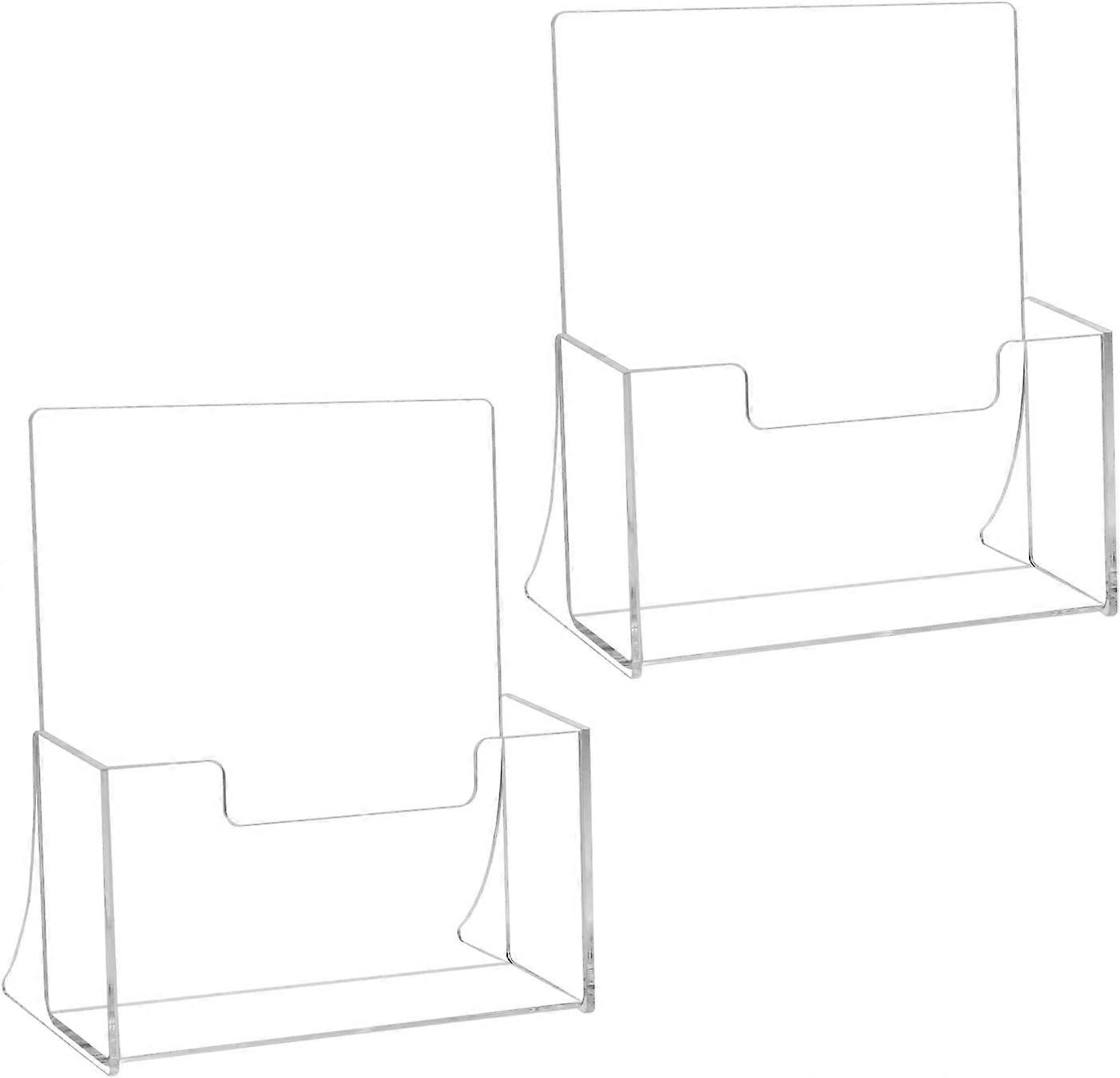 Two-Piece Transparent Acrylic Brochure Set