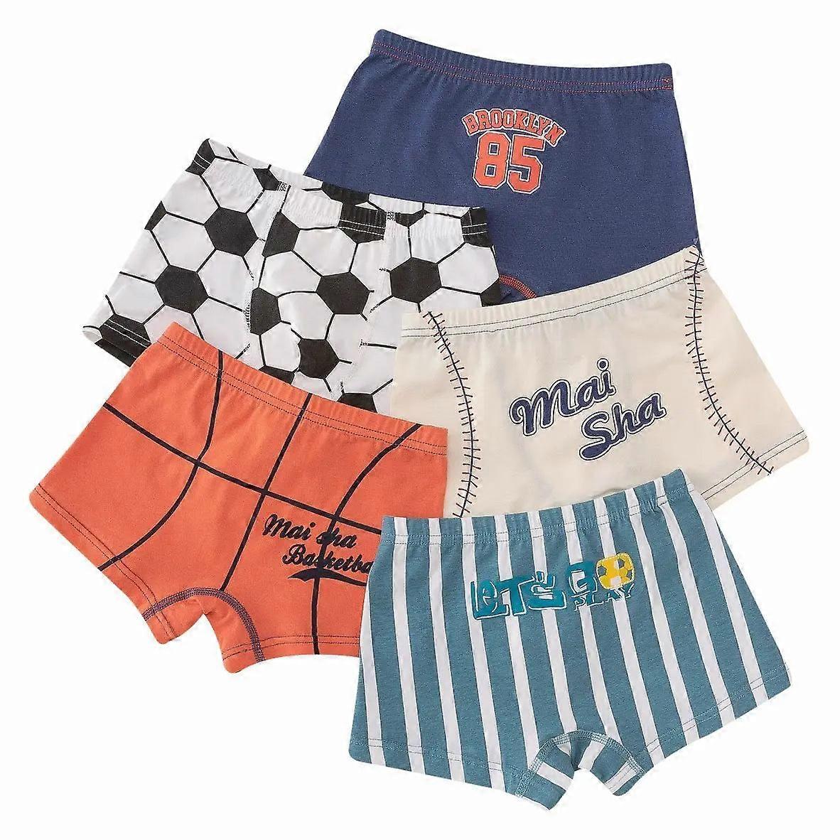 Boys' Cotton Boxer Shorts 5-pack - Kids & Teens Underwear