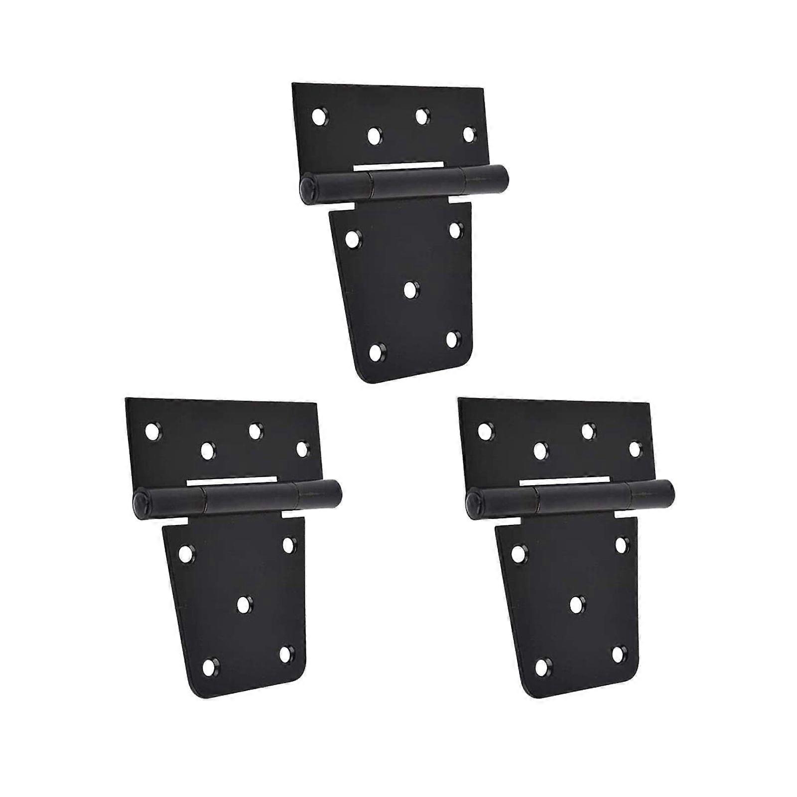 3pcs Practical T-Shape Hinge Durable Door Hinges Multifunctional Metal Hinge
