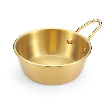 304 Stainless Steel Camping Bowl with Handle, Lightweight Outdoor Picnic Food Container