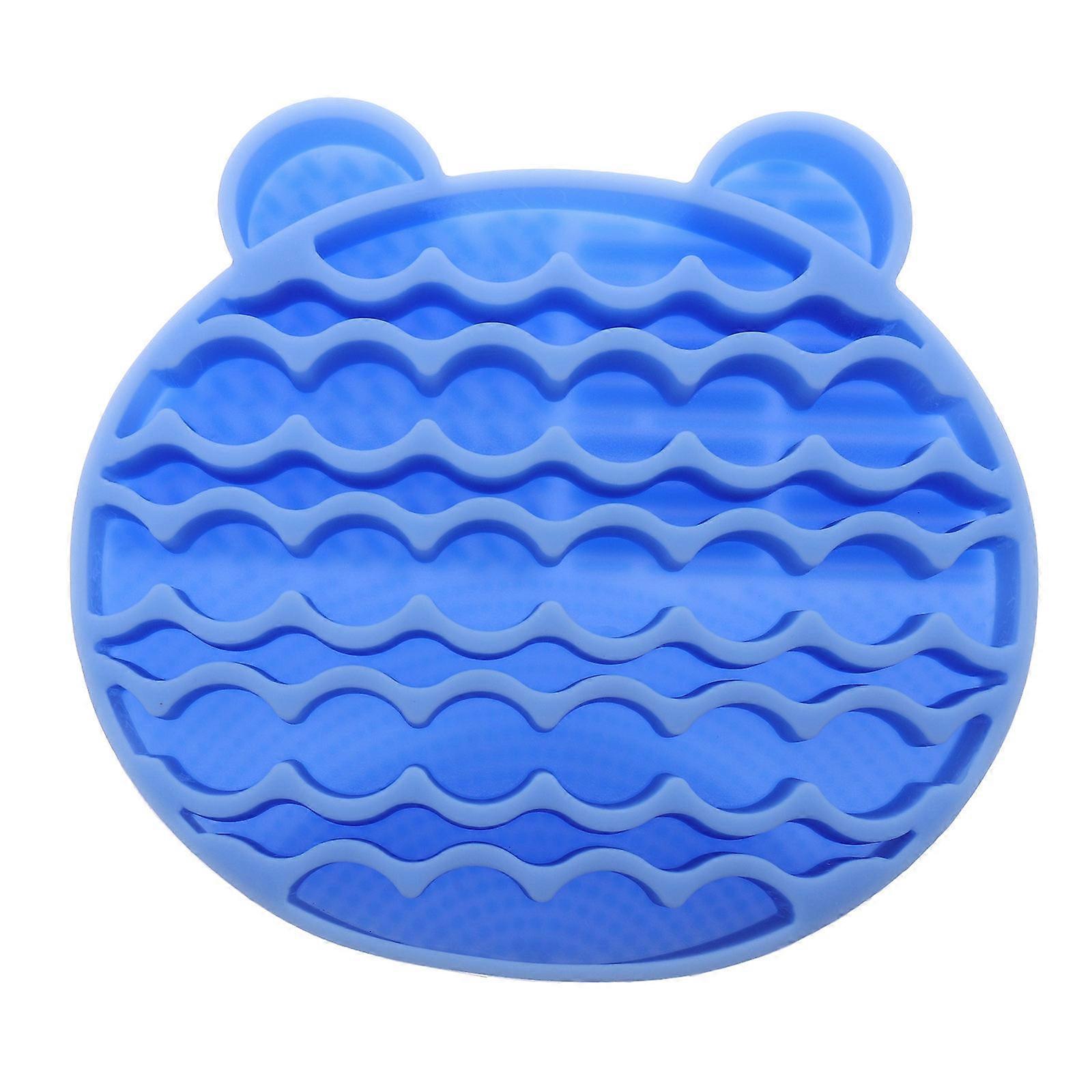 Makeup Brush Holder Silicone Brush Mat for 2Pcs 2 in 1 Cleaning Kit