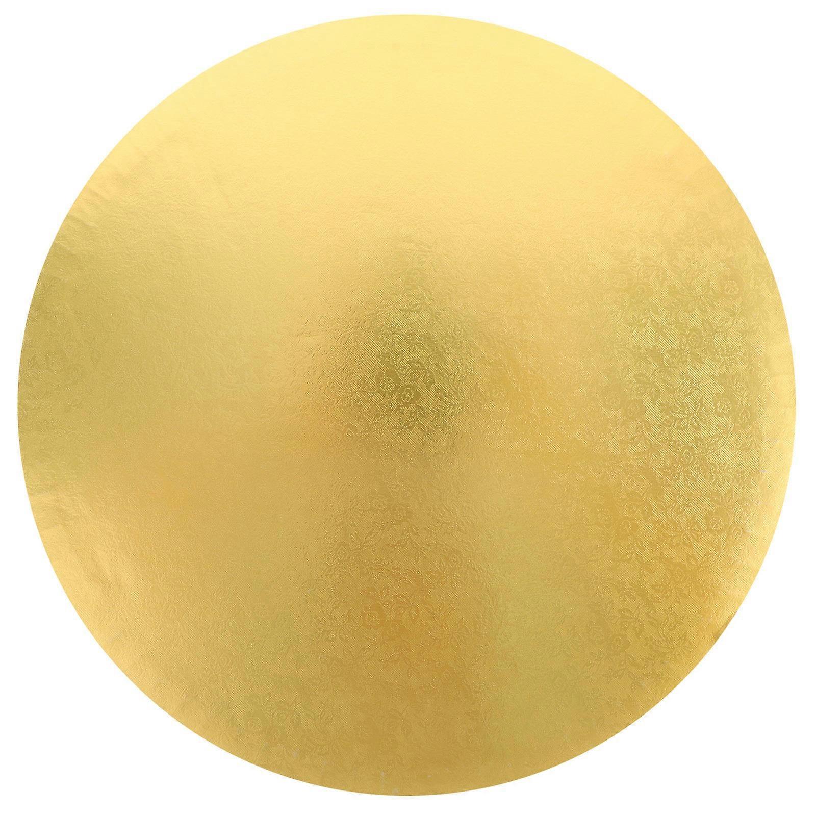 Cake Drum Golden Round Cake Board for Baking and Transfer