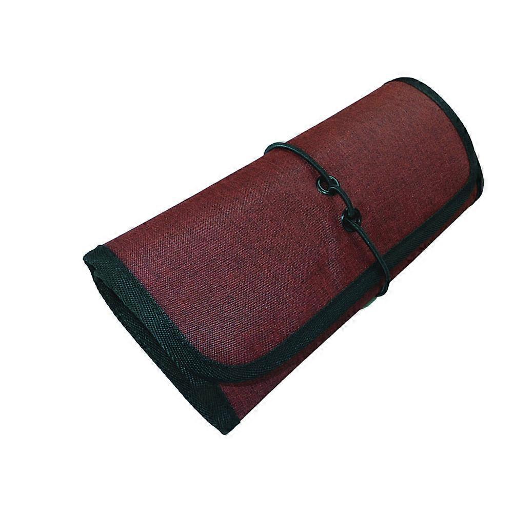 Pochette de rangement pliable rouge pour câble USB et autres appareils électroniques