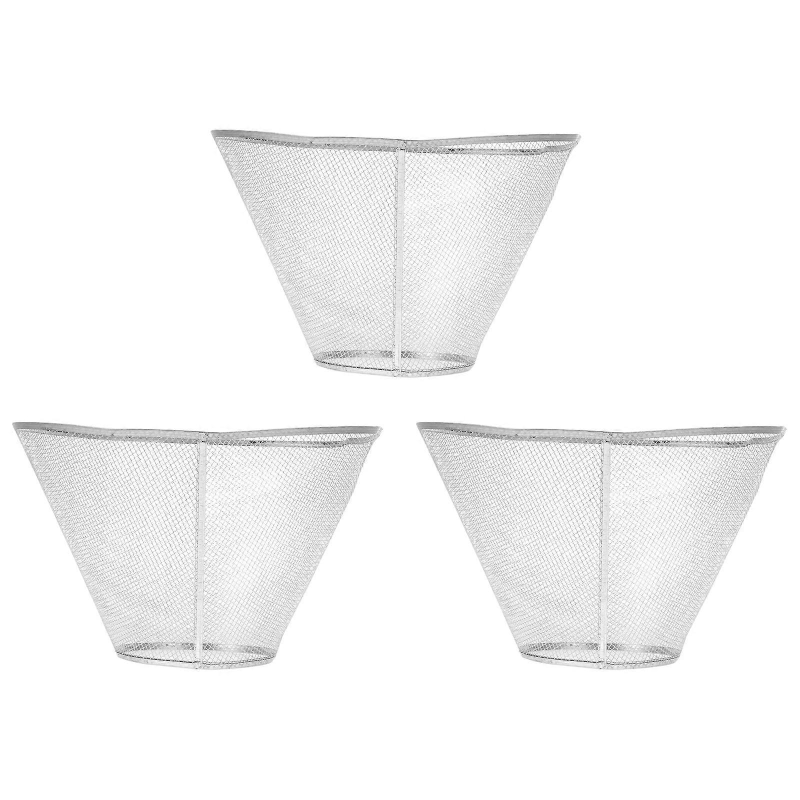 Grease Mesh Range Hood Filter Net for Cooker Hood 3Pcs Iron Material
