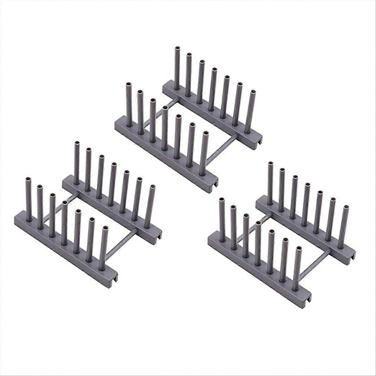 Plastic Dish Plate Drain Rack,Kitchen Tableware ,Tray Holder Grey