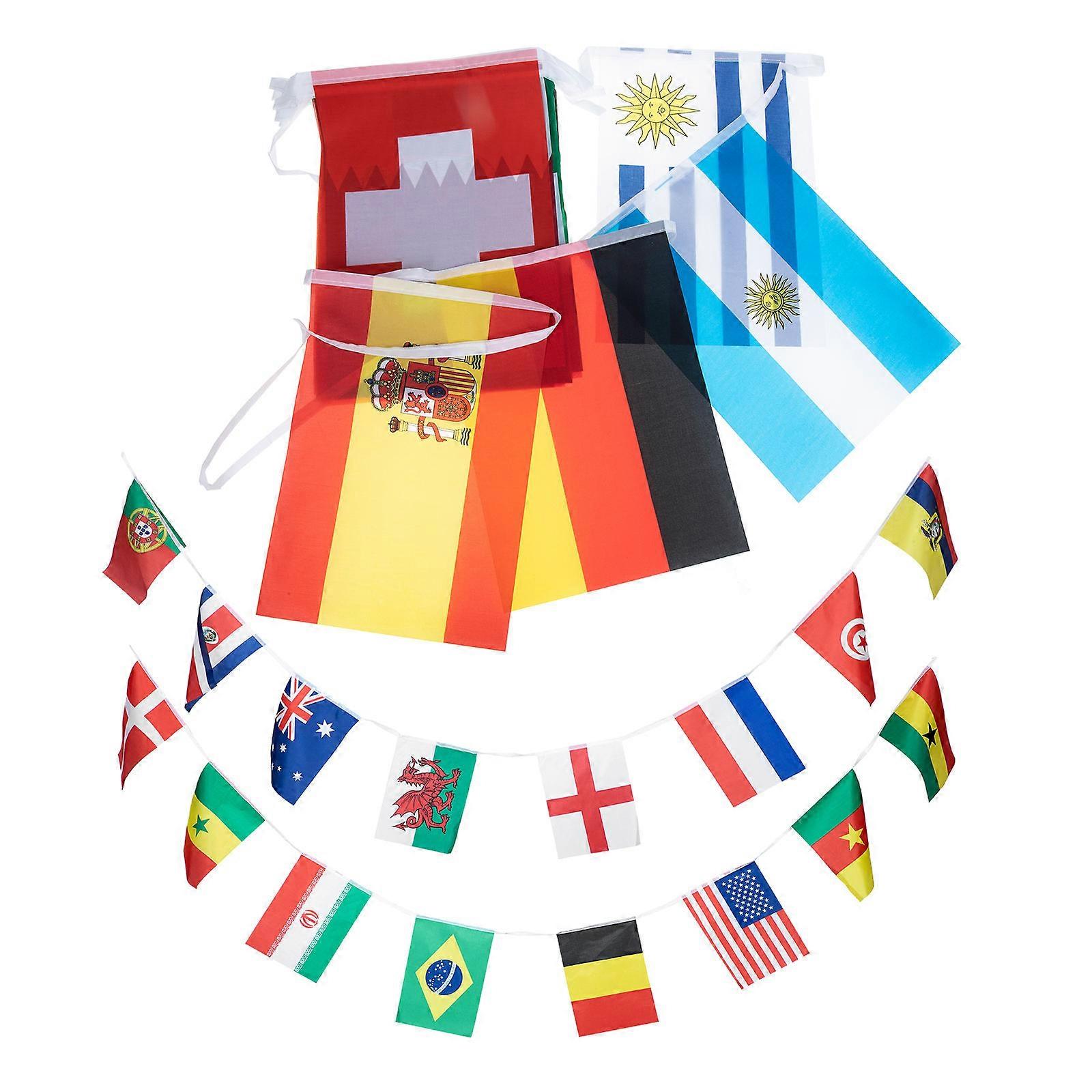 Countries String Flag Polyester International Bunting Banner