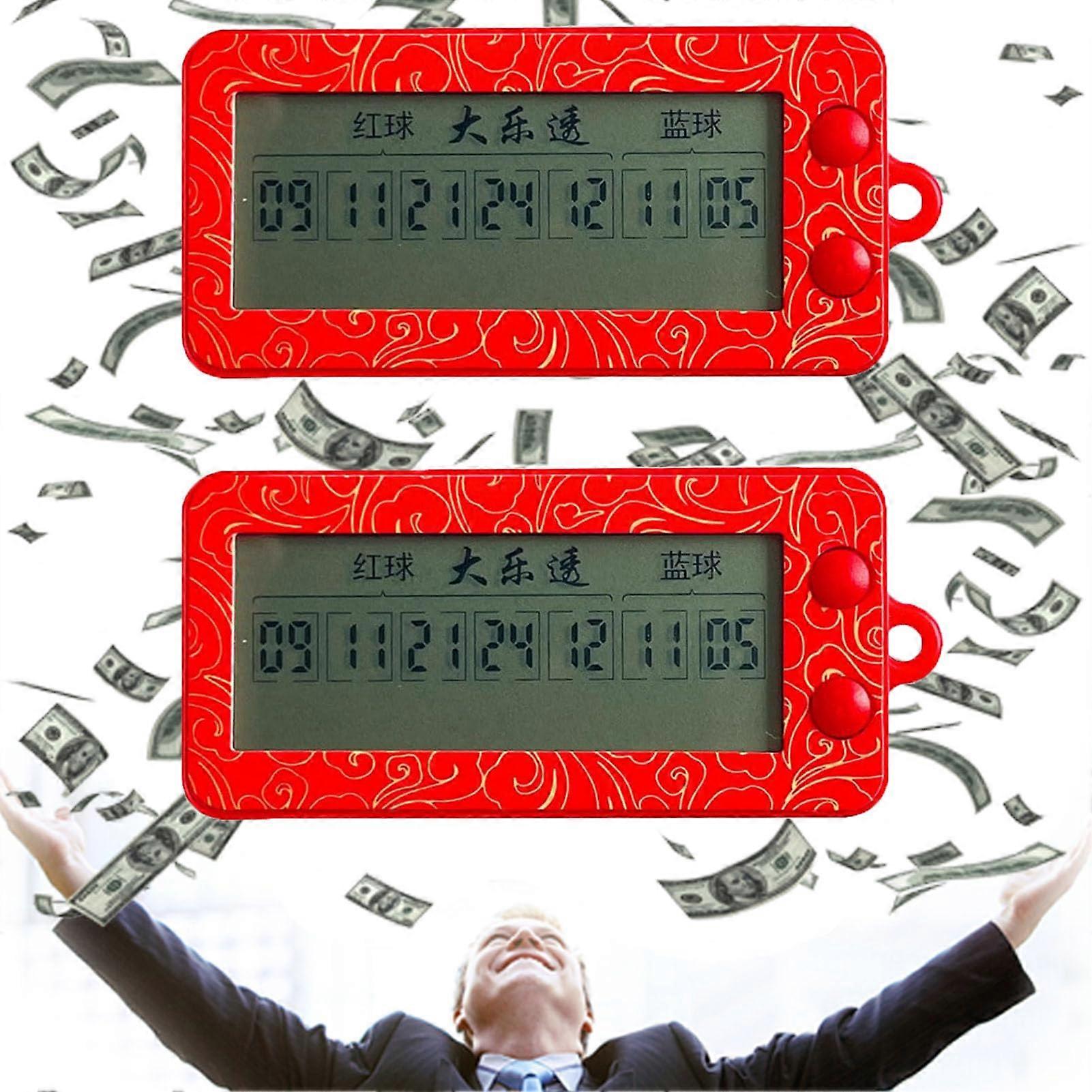 AI Lottery Number Picker with Probability Double Selector and Random Number Generator, 2 Pack