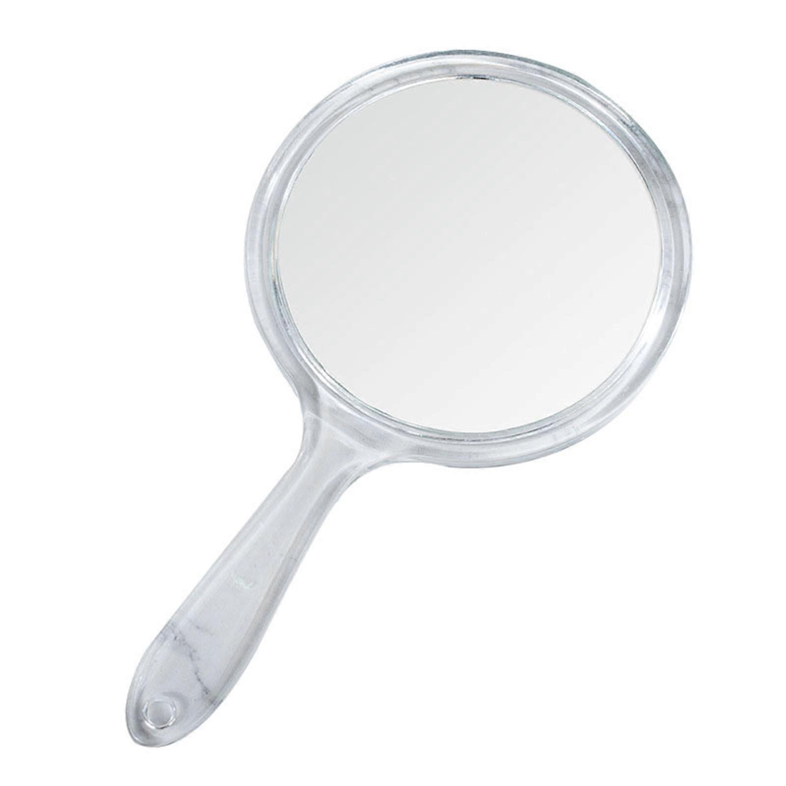 Makeup Mirror Clear Image Comfortable Grip Good Reflection Cosmetics Burr Free Double-Sided Handheld
