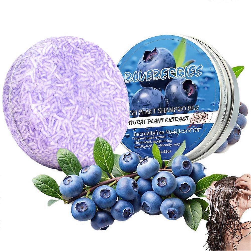 Blueberry Fields Shampoo & Conditioner Bundle Bars til tyndt hår